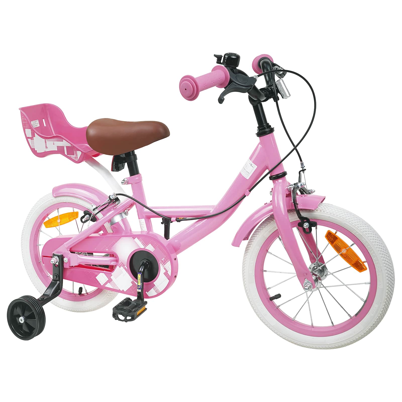 Kinderfiets 16 Inch voor 4-6 jaar oud Lichtroze is nu te koop bij PeponiXL, paradijselijk wonen!