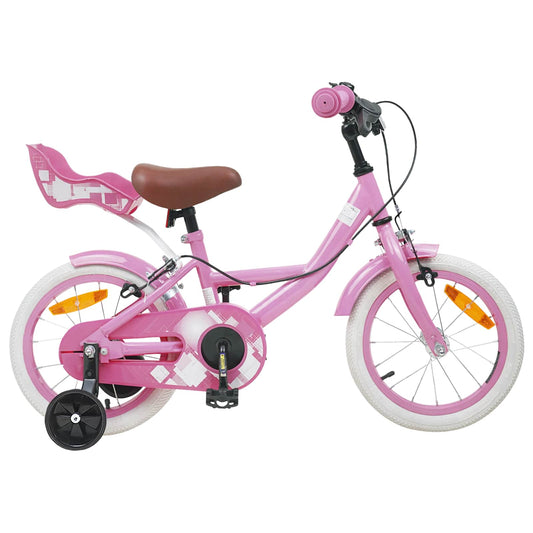 Kinderfiets 16 Inch voor 4-6 jaar oud Lichtroze is nu te koop bij PeponiXL, paradijselijk wonen!