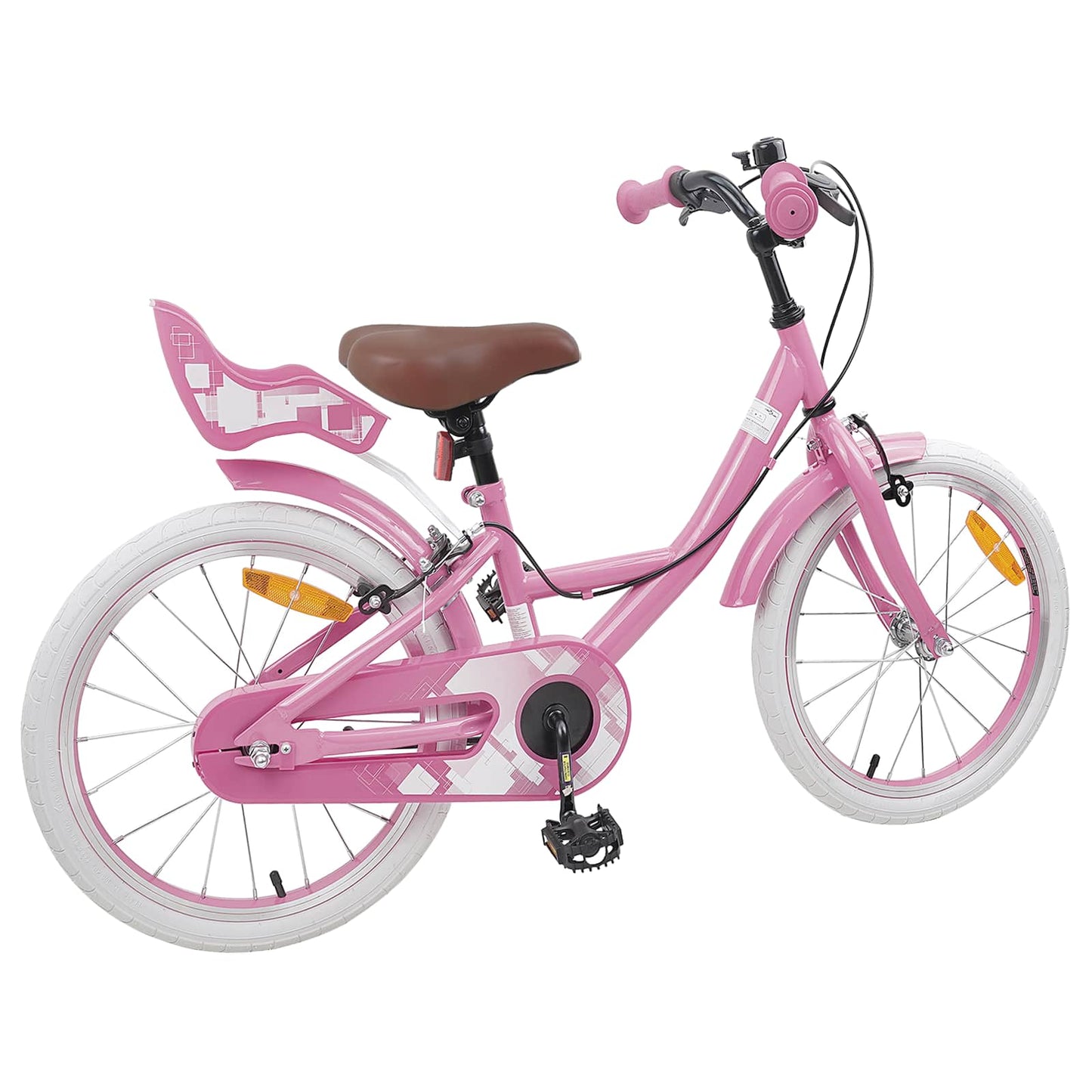 Kinderfiets 18 Inch voor 5-7 jaar Lichtroze is nu te koop bij PeponiXL, paradijselijk wonen!