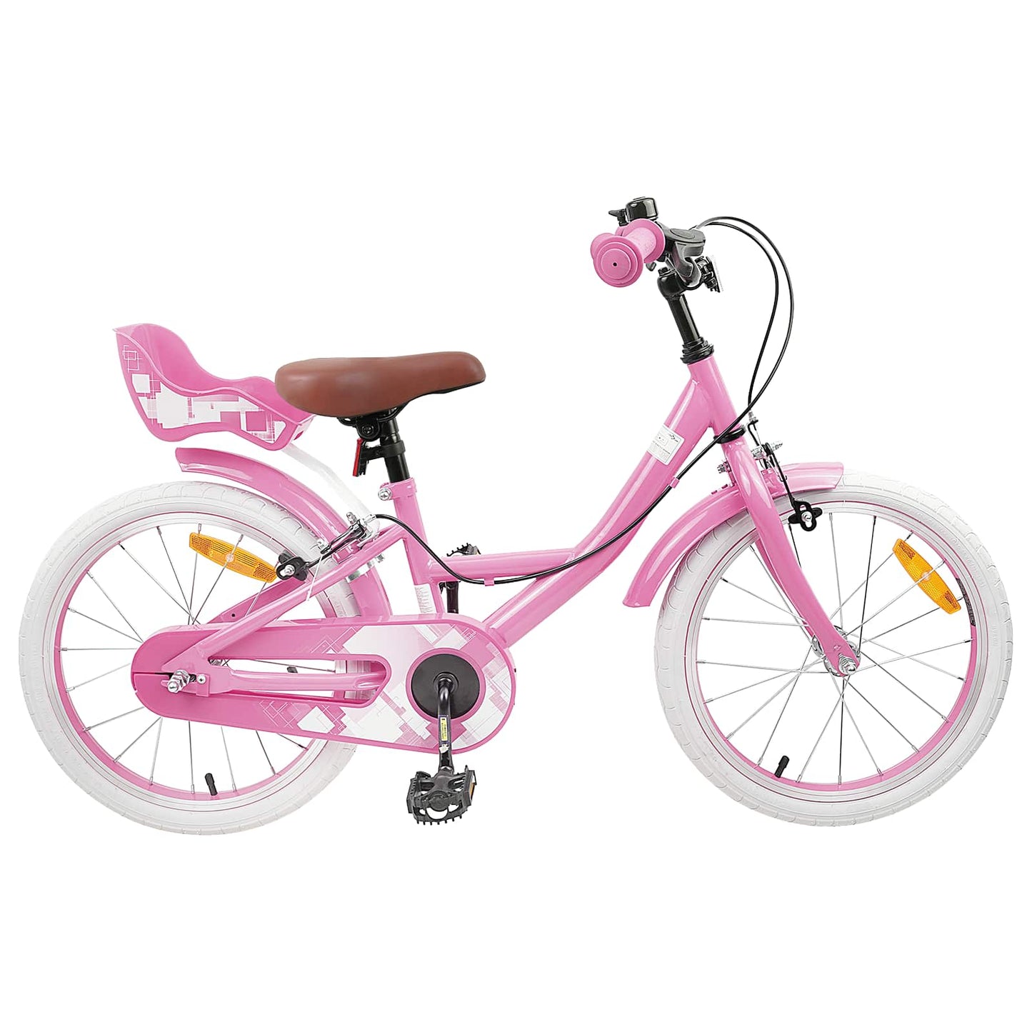 Kinderfiets 18 Inch voor 5-7 jaar Lichtroze is nu te koop bij PeponiXL, paradijselijk wonen!