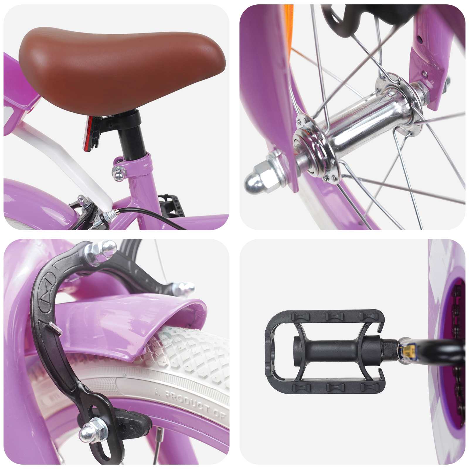 Kinderfiets 14 Inch voor 3-5 jaar oud Paars is nu te koop bij PeponiXL, paradijselijk wonen!