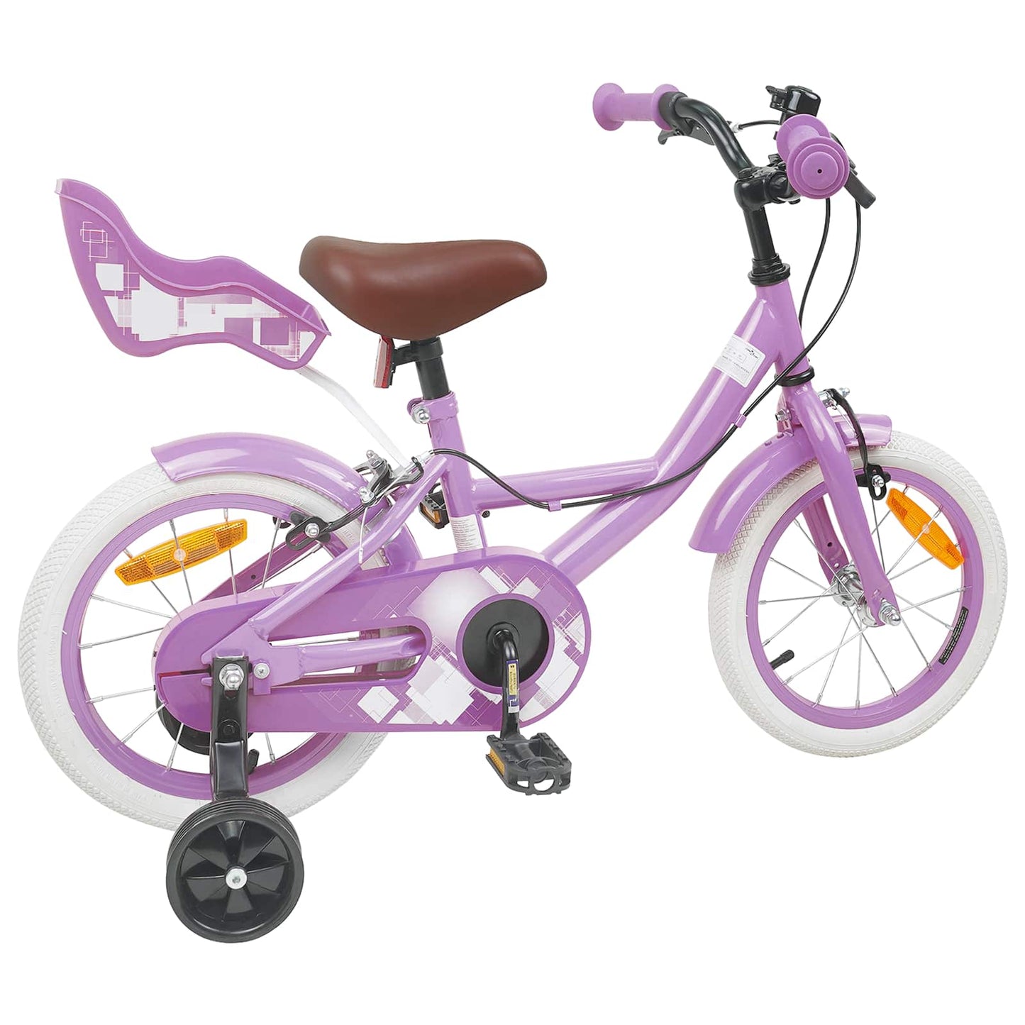 Kinderfiets 14 Inch voor 3-5 jaar oud Paars is nu te koop bij PeponiXL, paradijselijk wonen!