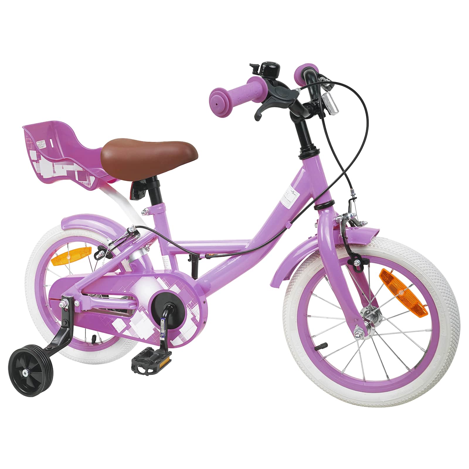 Kinderfiets 16 Inch voor 4-6 jaar oud Paars is nu te koop bij PeponiXL, paradijselijk wonen!