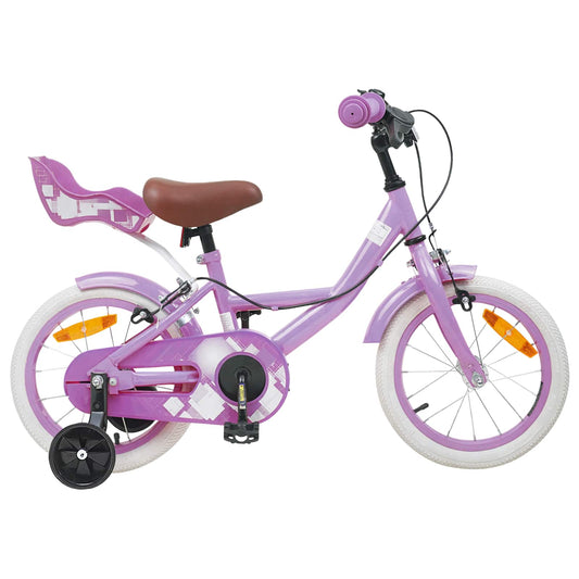 Kinderfiets 16 Inch voor 4-6 jaar oud Paars is nu te koop bij PeponiXL, paradijselijk wonen!
