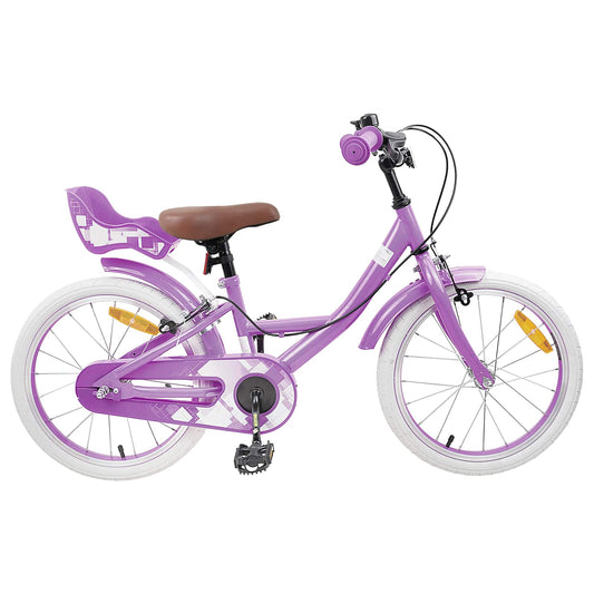 Kinderfiets 18 Inch voor 5-7 jaar Paars is nu te koop bij PeponiXL, paradijselijk wonen!