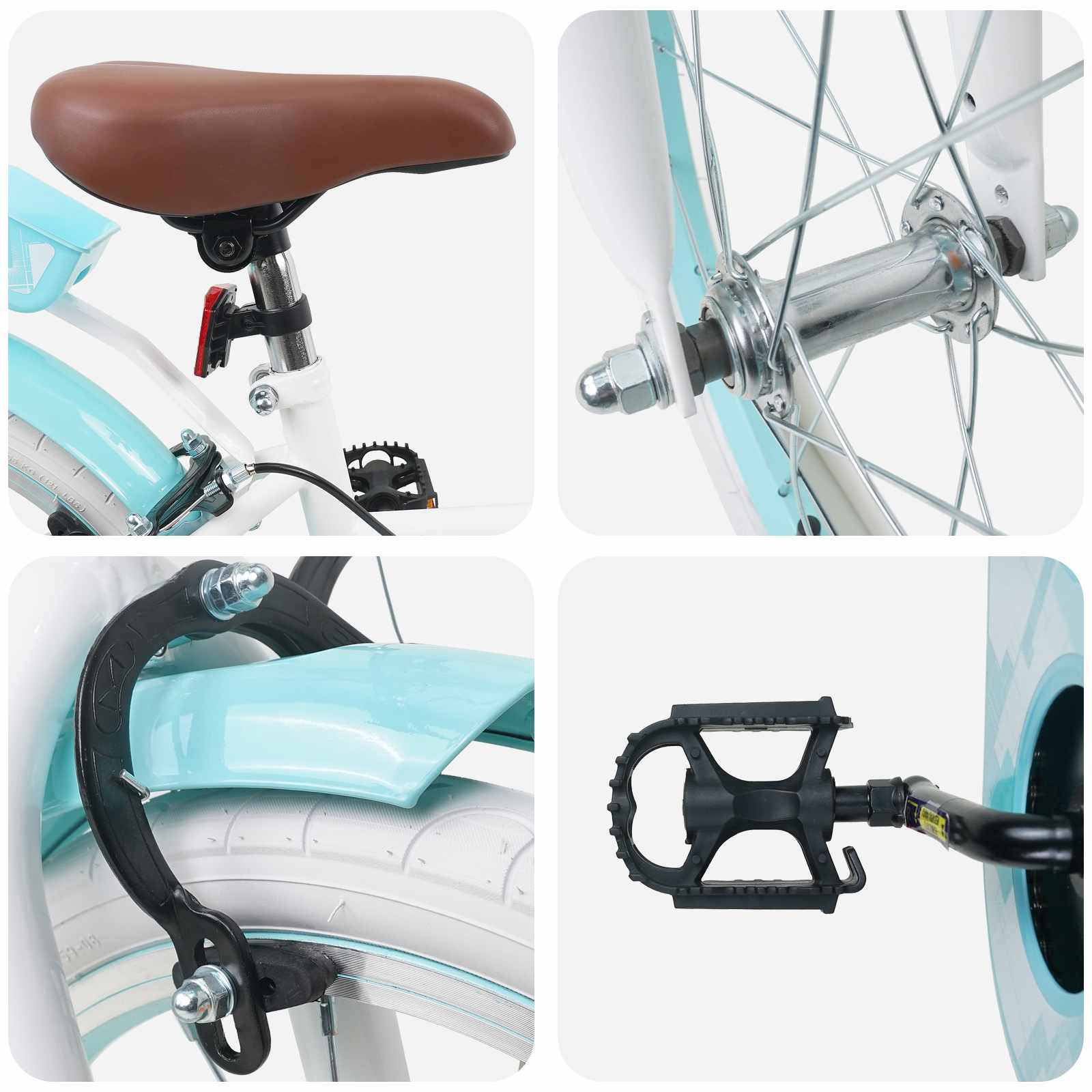 Kinderfiets 18 Inch voor 5-7 jaar Wit is nu te koop bij PeponiXL, paradijselijk wonen!