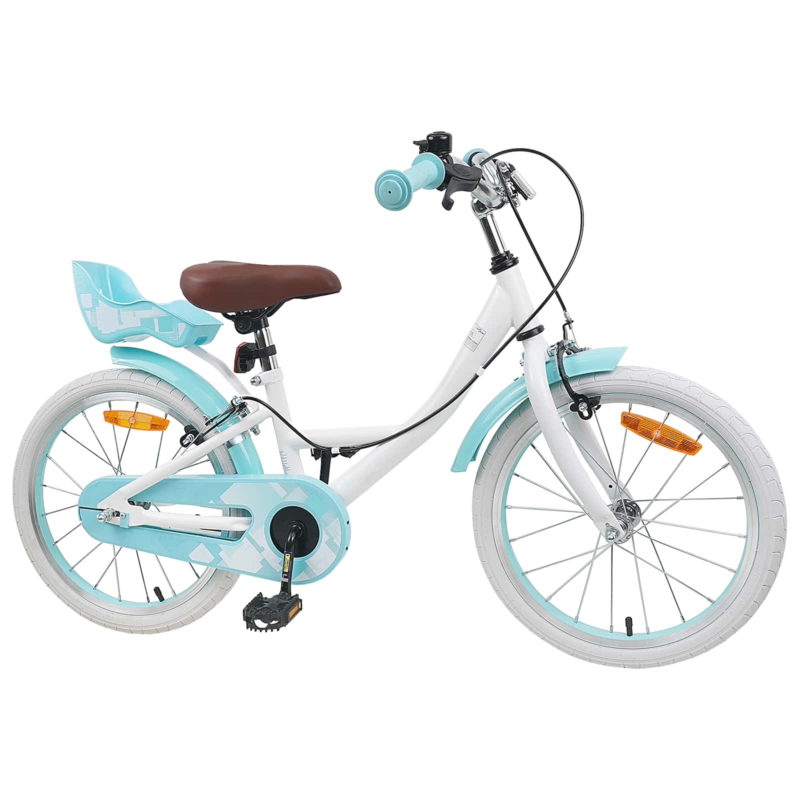 Kinderfiets 18 Inch voor 5-7 jaar Wit is nu te koop bij PeponiXL, paradijselijk wonen!
