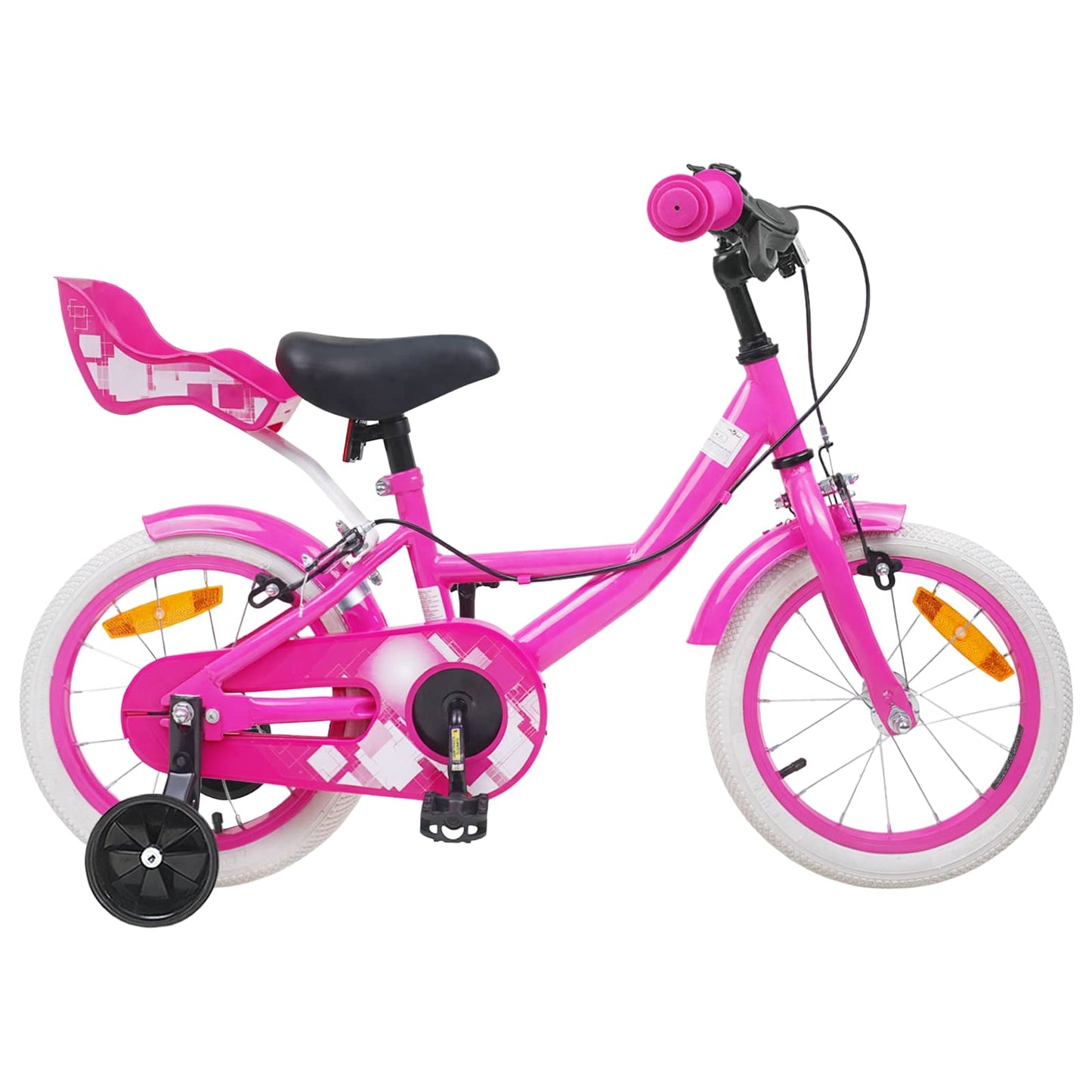 Kinderfiets 14 Inch voor 3-5 jaar oud Roze is nu te koop bij PeponiXL, paradijselijk wonen!