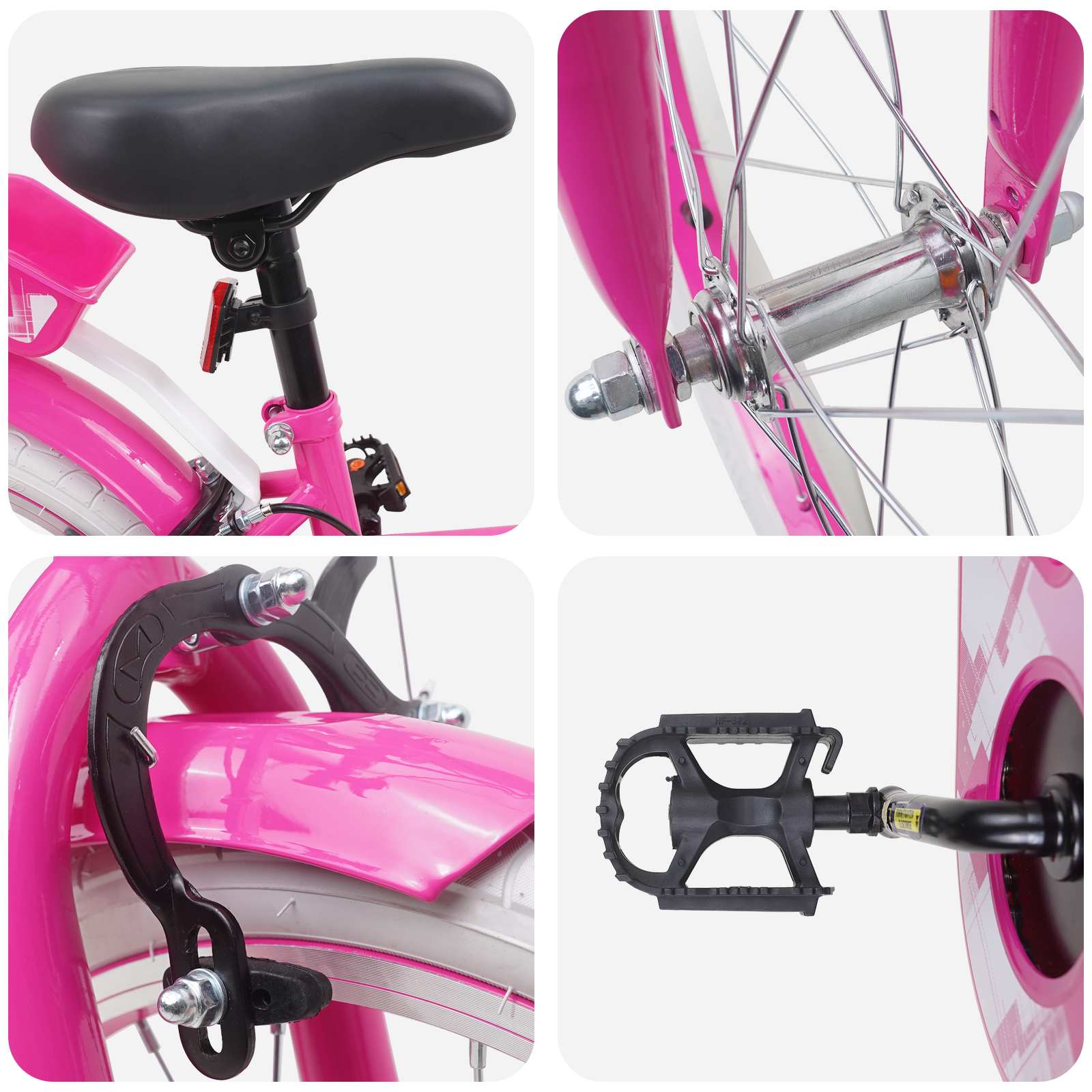 Kinderfiets 18 Inch voor 5-7 jaar Roze is nu te koop bij PeponiXL, paradijselijk wonen!