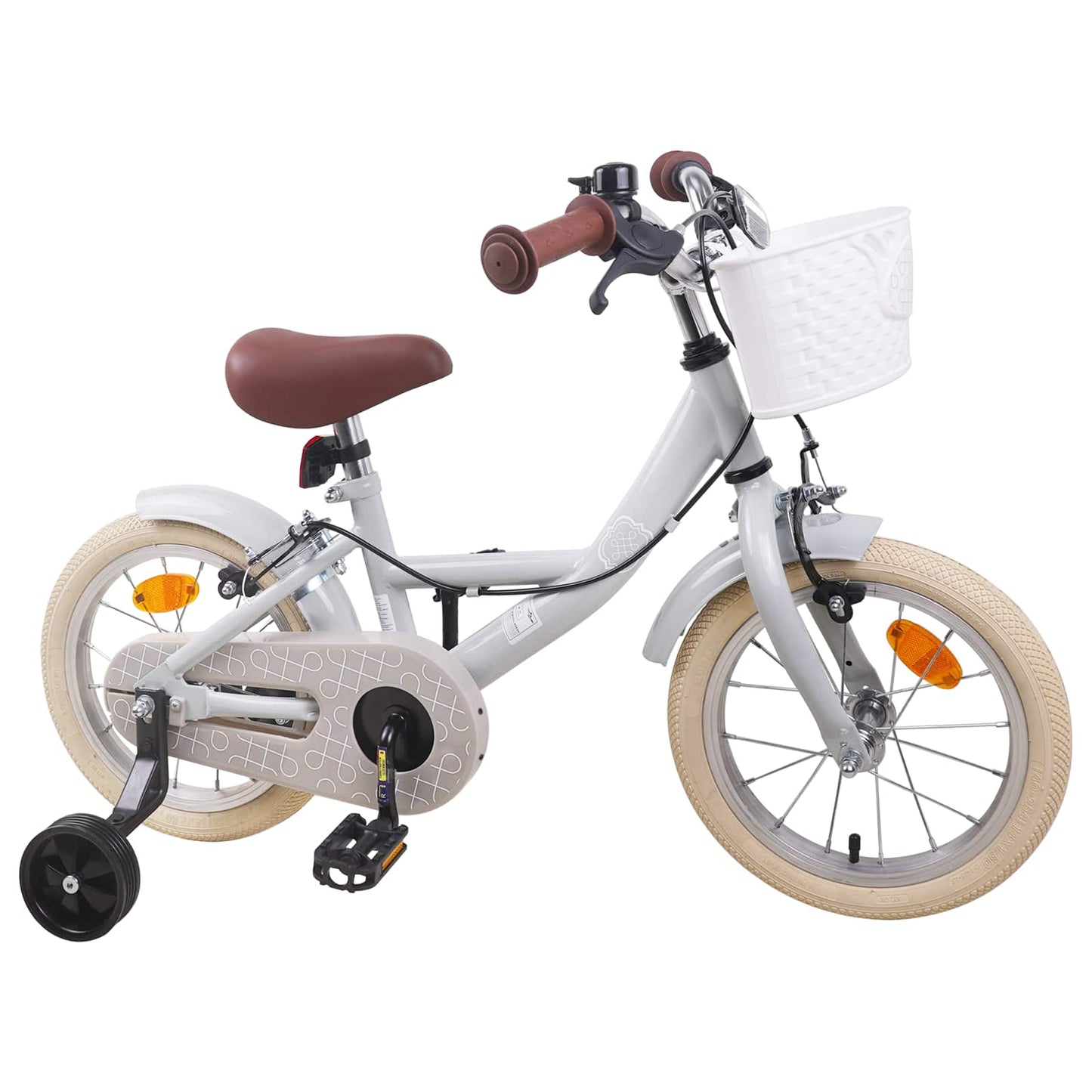 Kinderfiets 14 Inch voor 3-5 jaar oud Lichtgrijs is nu te koop bij PeponiXL, paradijselijk wonen!