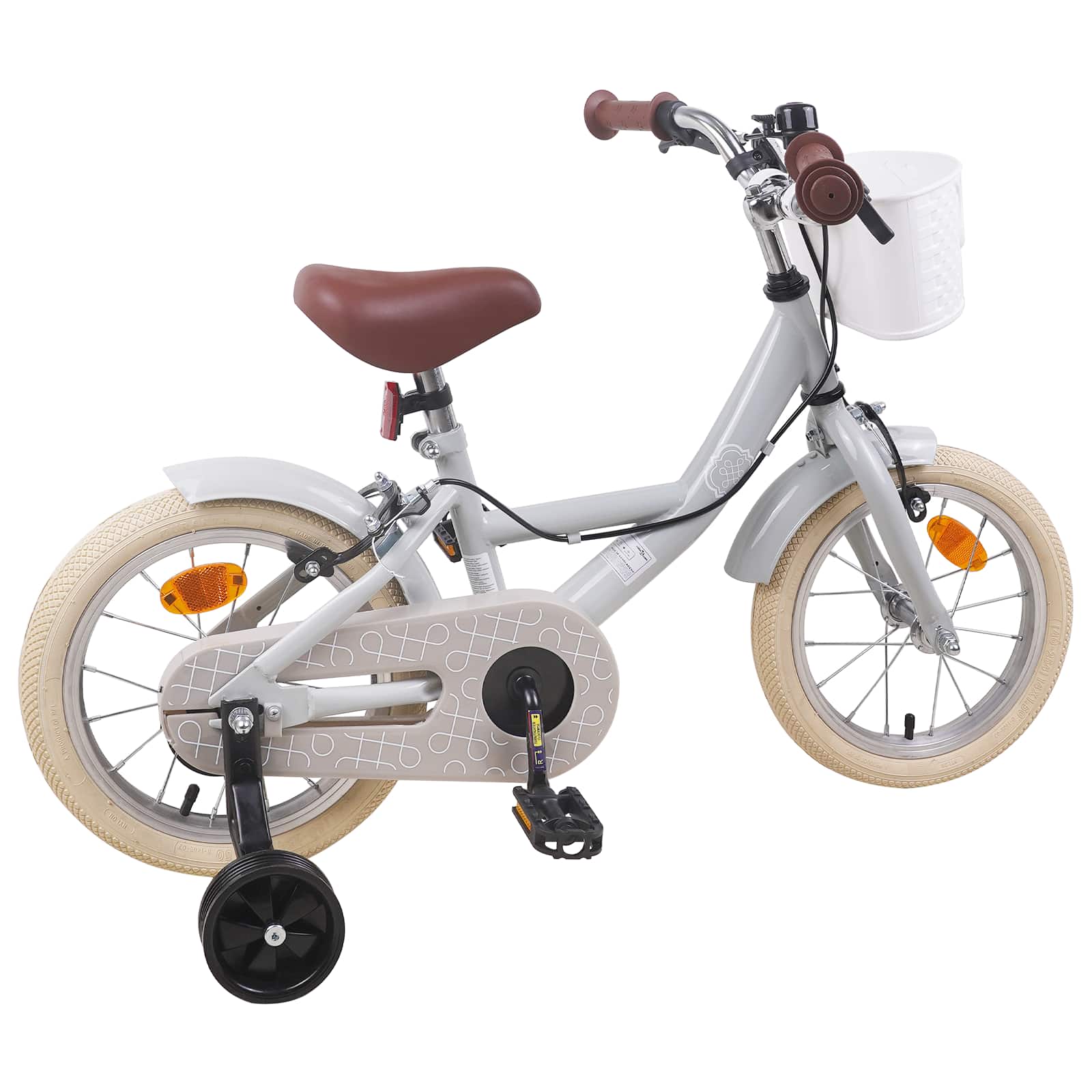 Kinderfiets 14 Inch voor 3-5 jaar oud Lichtgrijs is nu te koop bij PeponiXL, paradijselijk wonen!