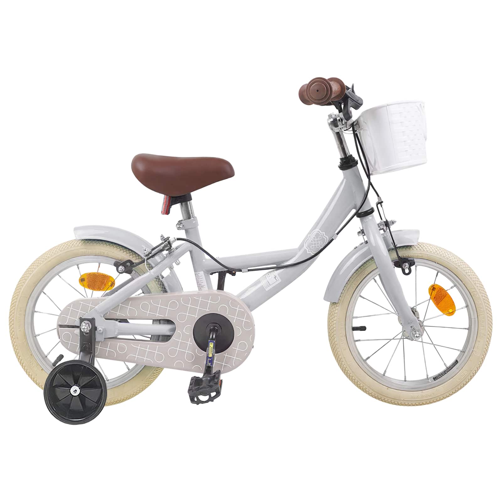 Kinderfiets 14 Inch voor 3-5 jaar oud Lichtgrijs is nu te koop bij PeponiXL, paradijselijk wonen!