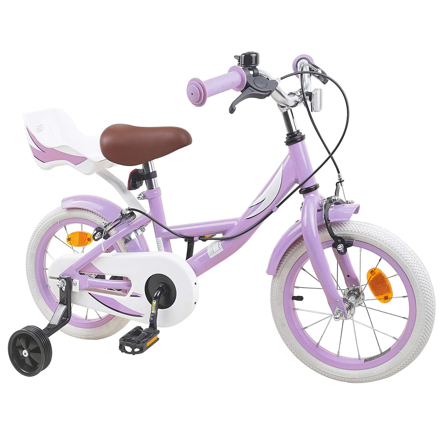 Kinderfiets 14 Inch voor 3-5 jaar oud Paars is nu te koop bij PeponiXL, paradijselijk wonen!
