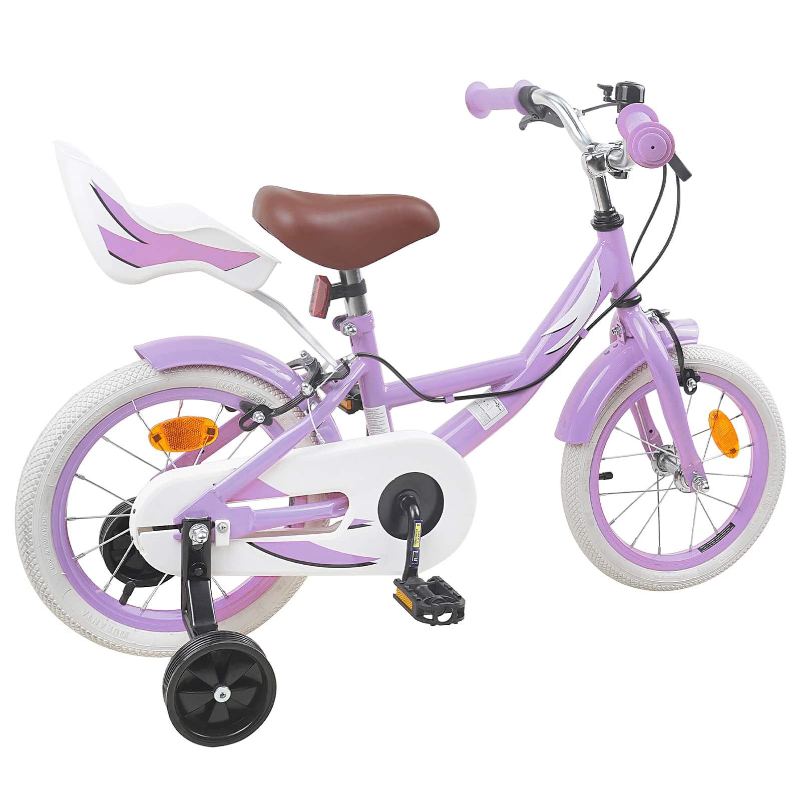 Kinderfiets 14 Inch voor 3-5 jaar oud Paars is nu te koop bij PeponiXL, paradijselijk wonen!