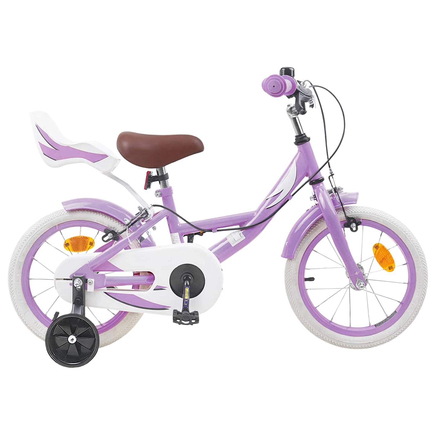 Kinderfiets 14 Inch voor 3-5 jaar oud Paars is nu te koop bij PeponiXL, paradijselijk wonen!