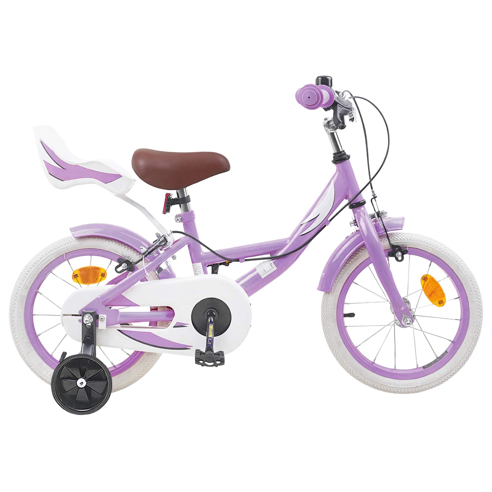 Kinderfiets 14 Inch voor 3-5 jaar oud Paars is nu te koop bij PeponiXL, paradijselijk wonen!