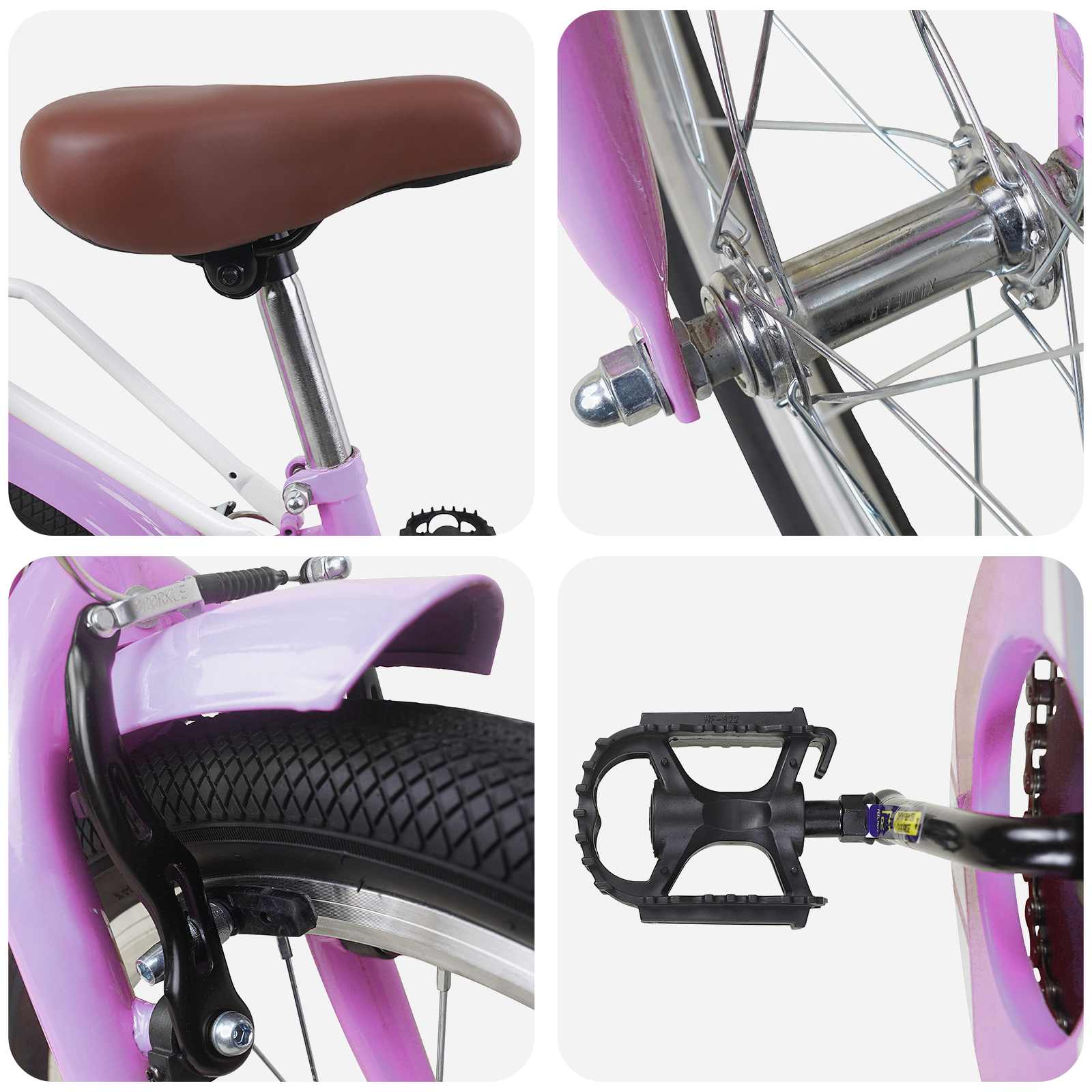 Kinderfiets 20 Inch voor 6-11 jaar oud Paars is nu te koop bij PeponiXL, paradijselijk wonen!