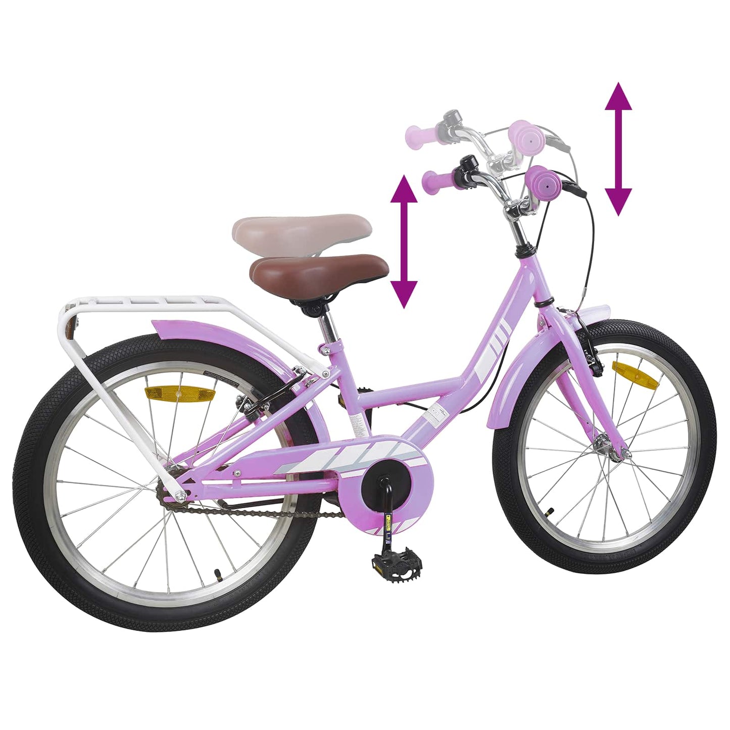 Kinderfiets 20 Inch voor 6-11 jaar oud Paars is nu te koop bij PeponiXL, paradijselijk wonen!