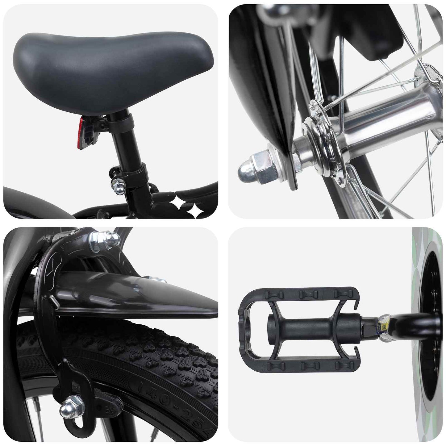 Kinderfiets 14 Inch voor 3-5 jaar oud Zwart is nu te koop bij PeponiXL, paradijselijk wonen!