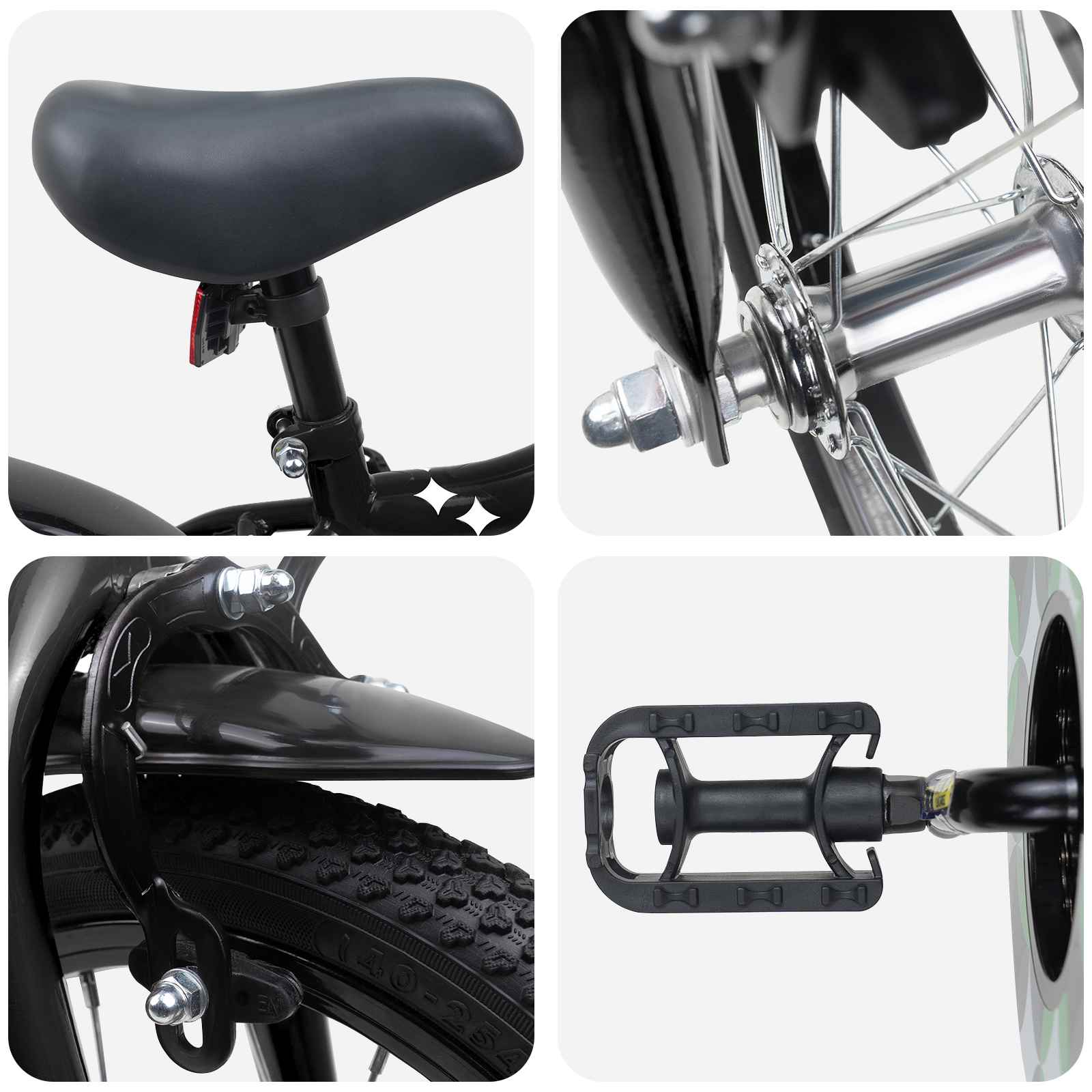 Kinderfiets 16 Inch voor 4-6 jaar oud Zwart is nu te koop bij PeponiXL, paradijselijk wonen!