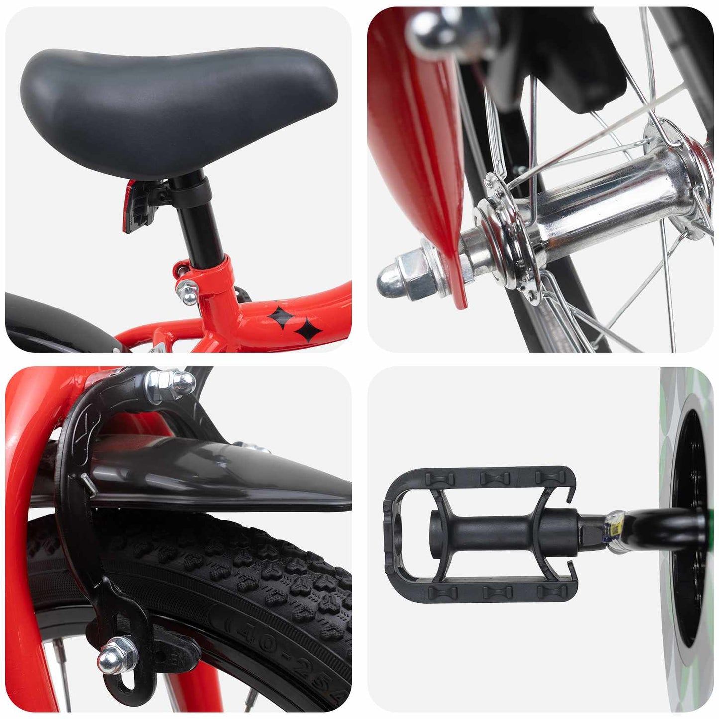 Kinderfiets 14 Inch voor 3-5 jaar oud Rood is nu te koop bij PeponiXL, paradijselijk wonen!