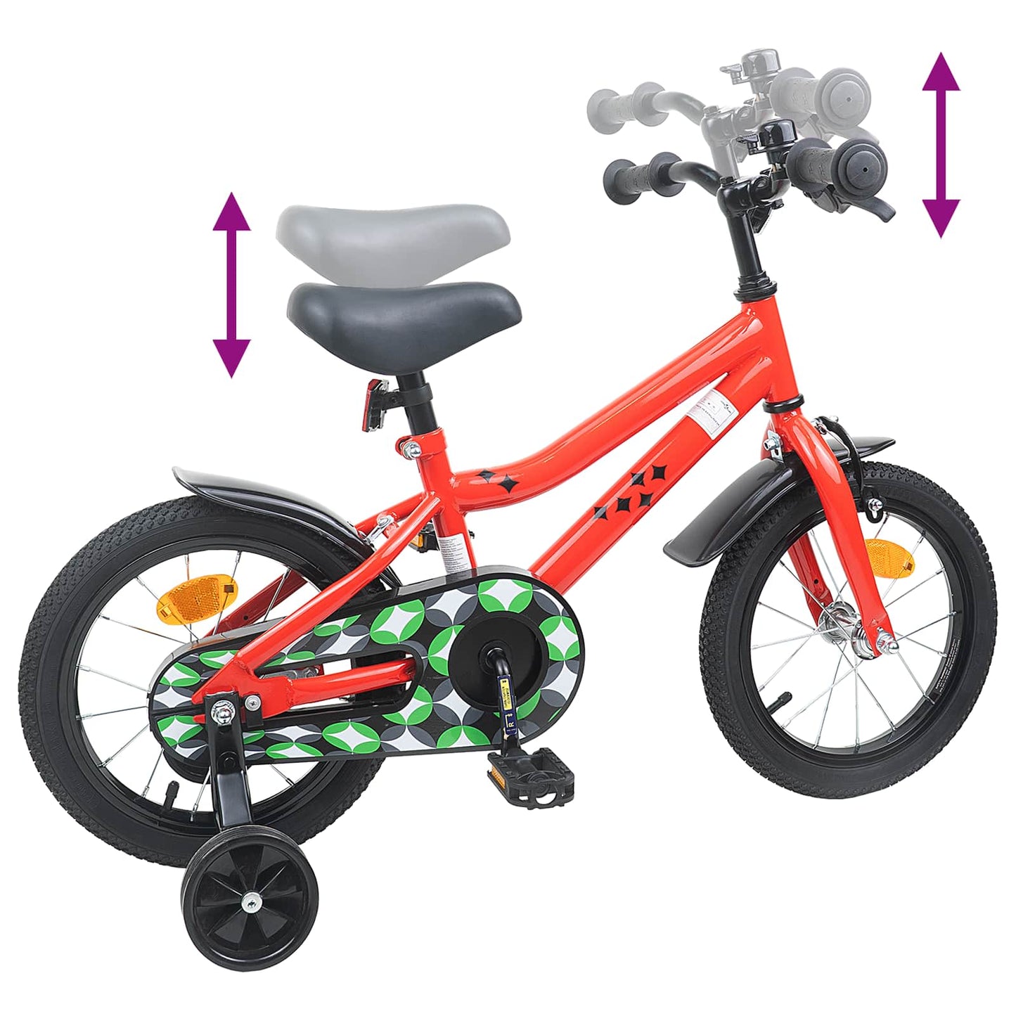 Kinderfiets 14 Inch voor 3-5 jaar oud Rood is nu te koop bij PeponiXL, paradijselijk wonen!