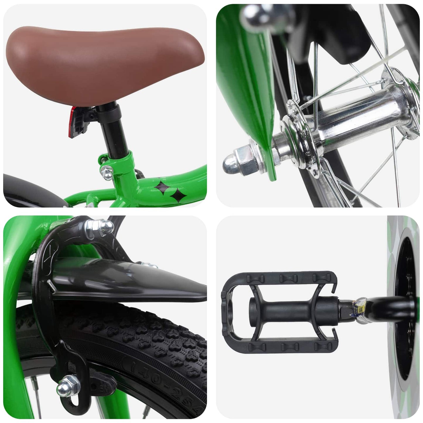 Kinderfiets 14 Inch voor 3-5 jaar oud Groen is nu te koop bij PeponiXL, paradijselijk wonen!