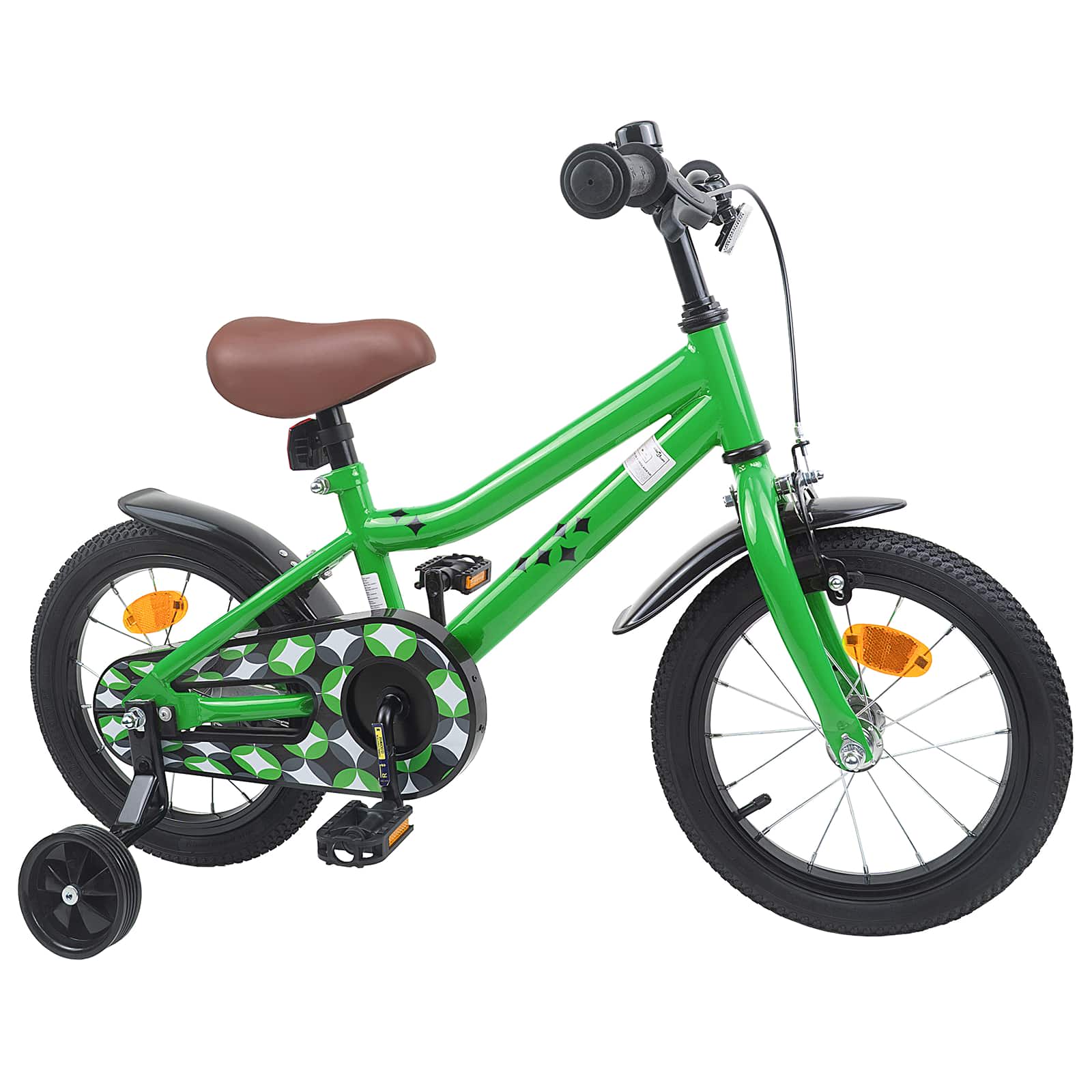 Kinderfiets 16 Inch voor 4-6 jaar oud Groen is nu te koop bij PeponiXL, paradijselijk wonen!