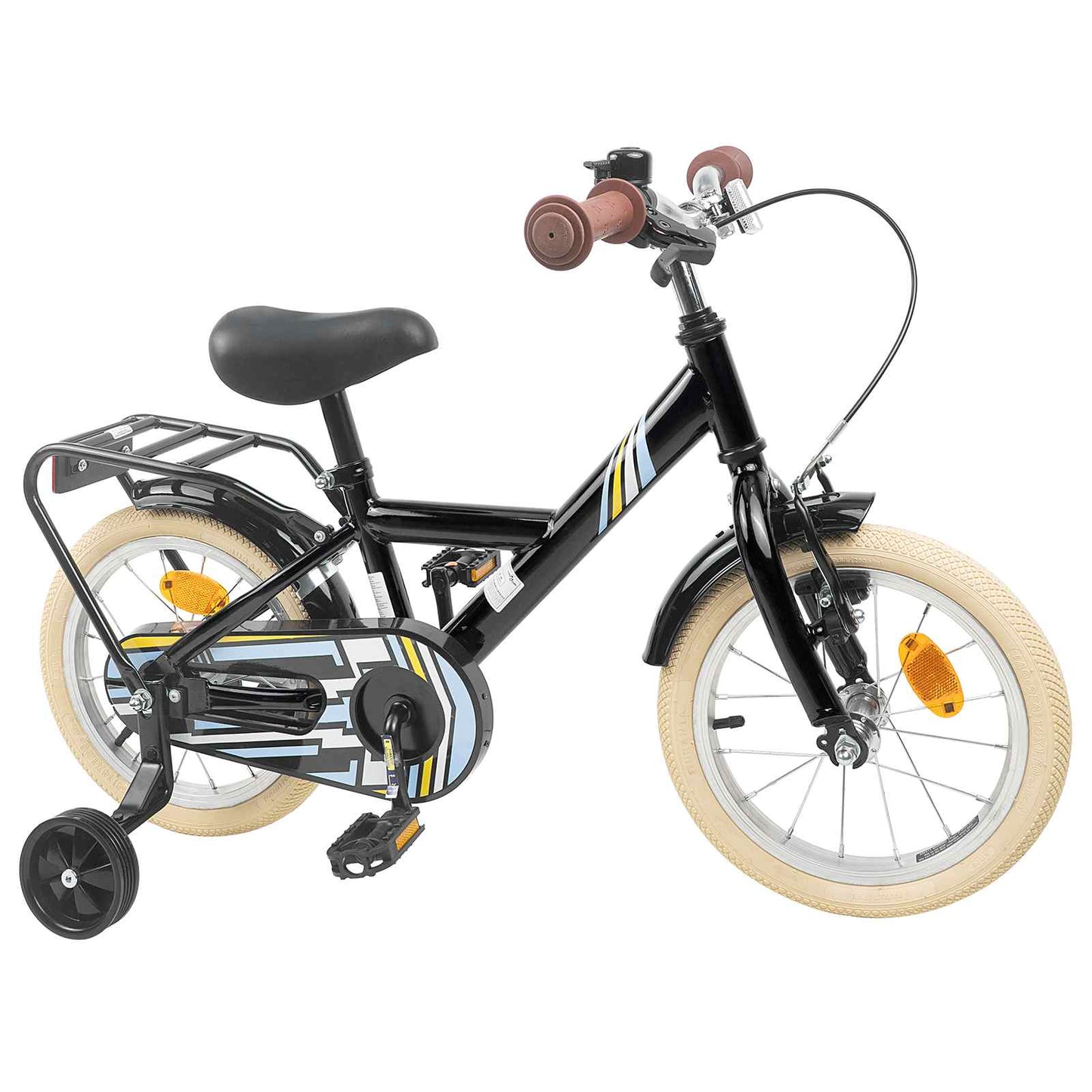 Kinderfiets 16 Inch voor 4-6 jaar oud Zwart is nu te koop bij PeponiXL, paradijselijk wonen!