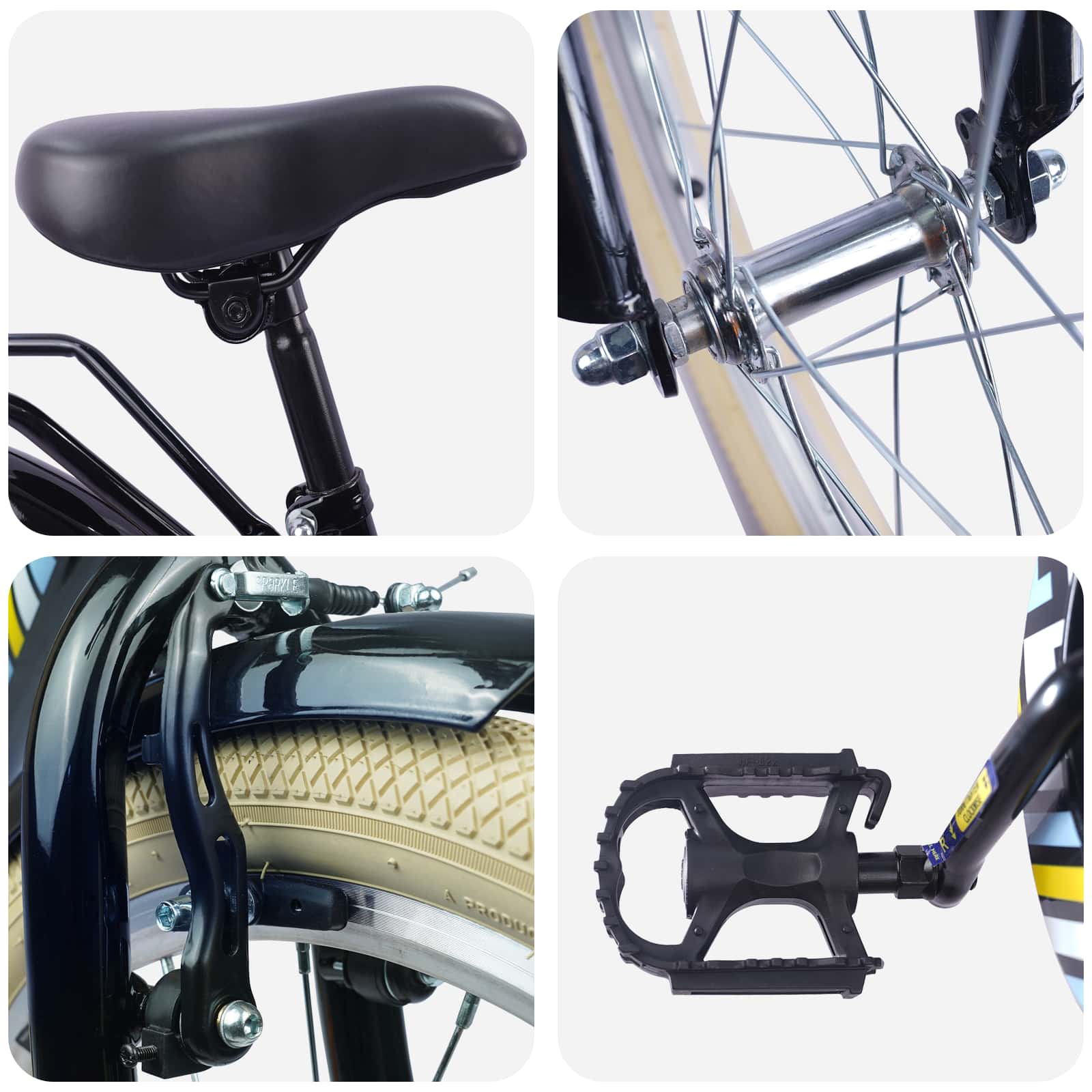Kinderfiets 18 Inch voor 5-7 jaar Zwart is nu te koop bij PeponiXL, paradijselijk wonen!