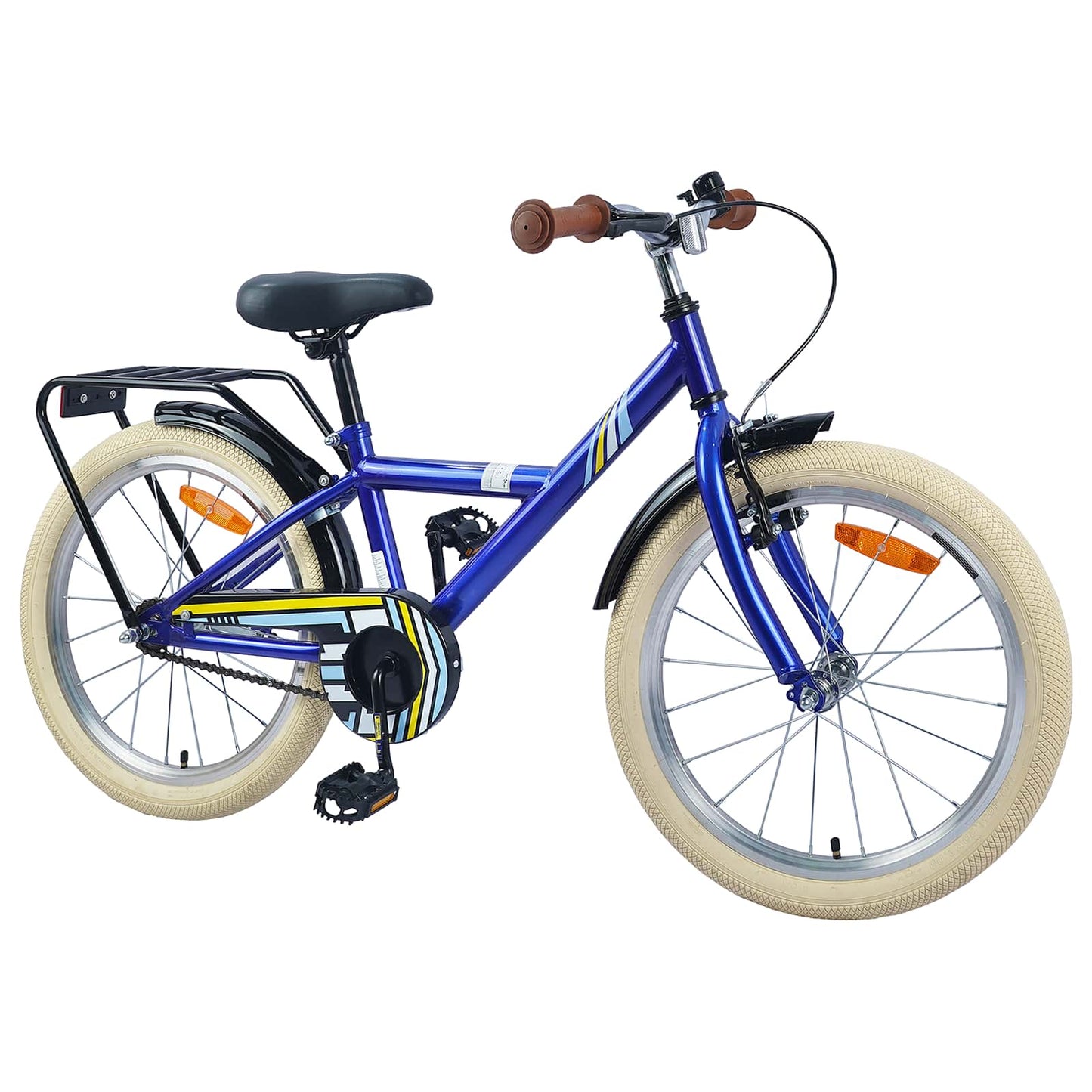 Kinderfiets 18 Inch voor 5-7 jaar Donkerblauw is nu te koop bij PeponiXL, paradijselijk wonen!