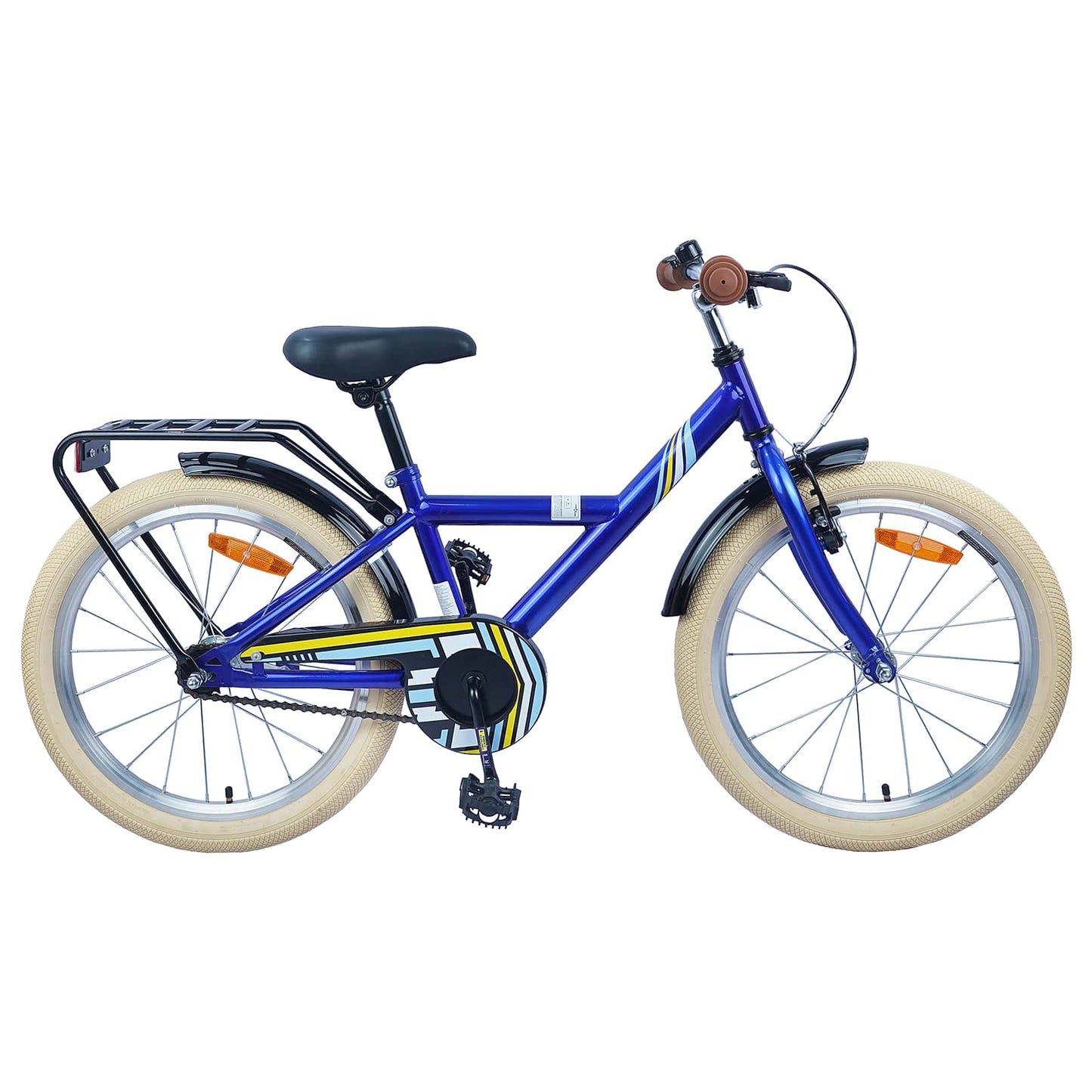 Kinderfiets 18 Inch voor 5-7 jaar Donkerblauw is nu te koop bij PeponiXL, paradijselijk wonen!