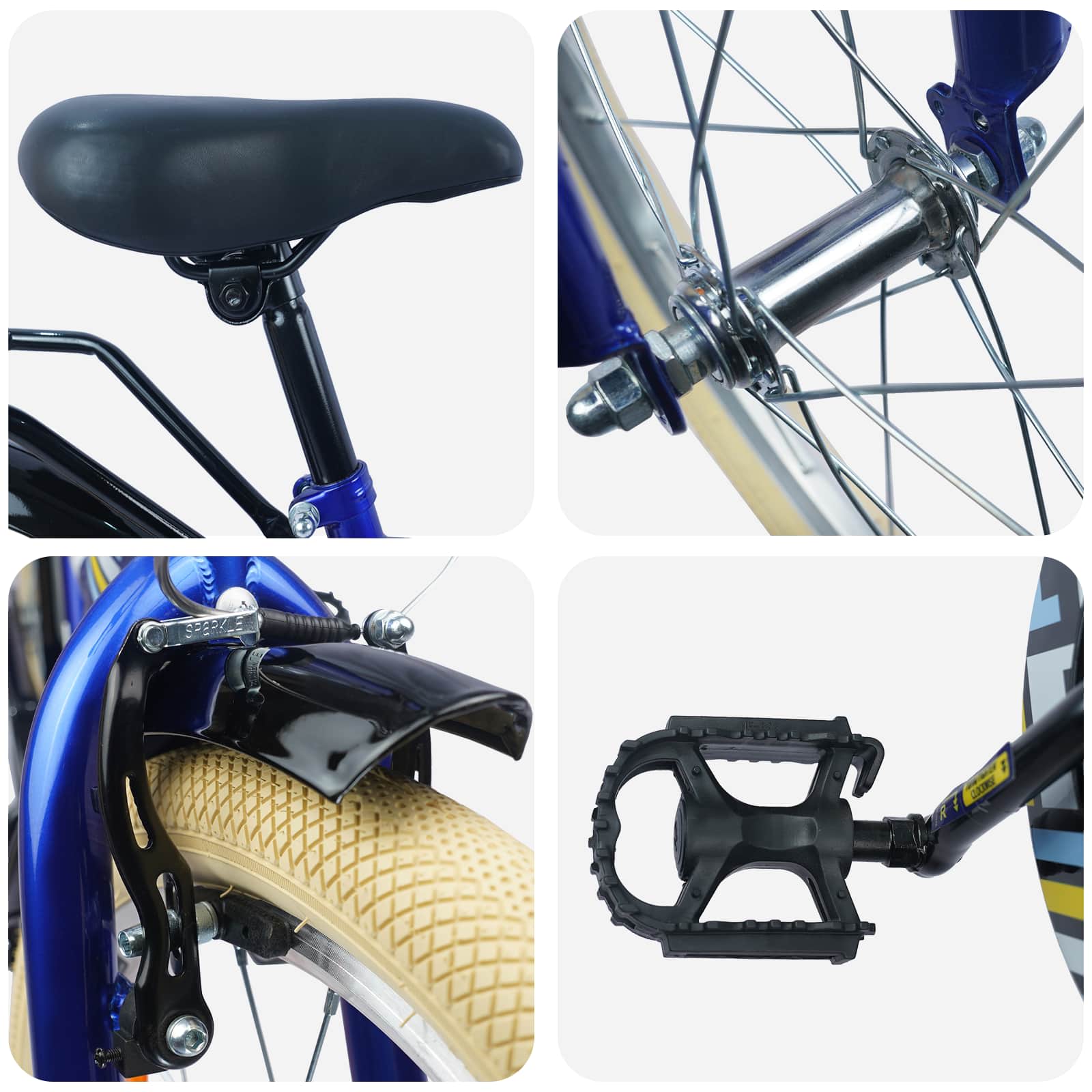 Kinderfiets 24 Inch voor 8-12 jaar oud Donkerblauw is nu te koop bij PeponiXL, paradijselijk wonen!