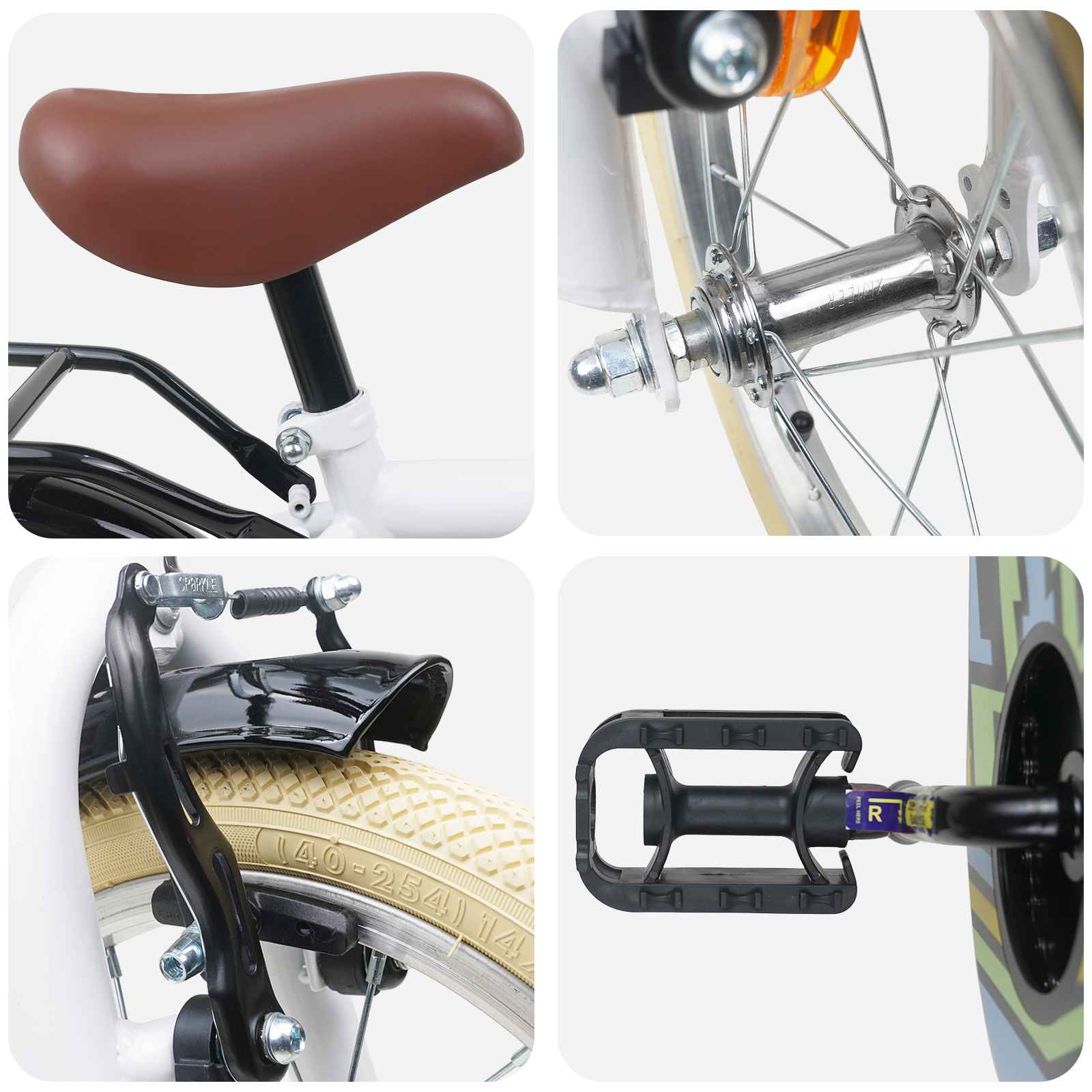 Kinderfiets 14 Inch voor 3-5 jaar oud Wit is nu te koop bij PeponiXL, paradijselijk wonen!
