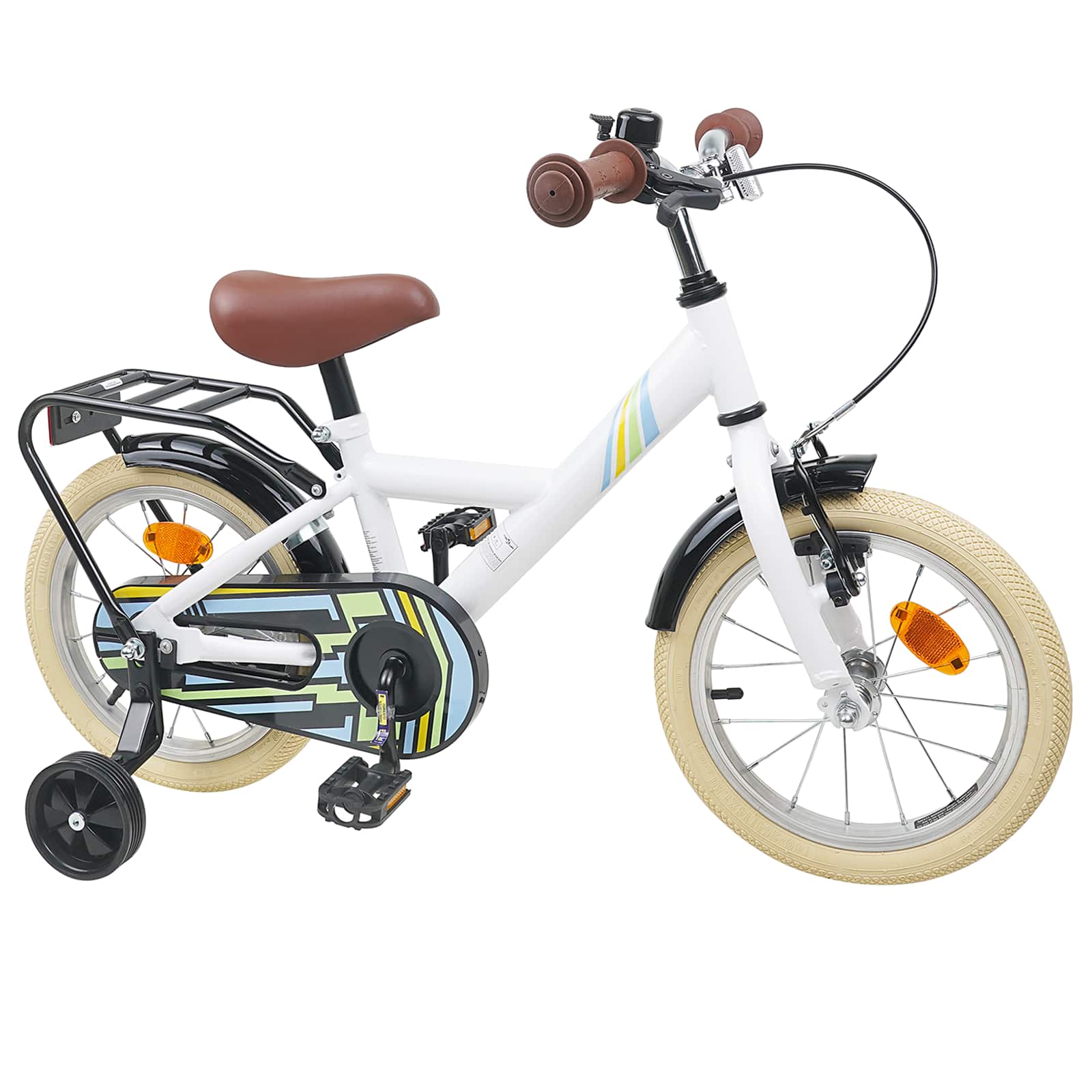 Kinderfiets 14 Inch voor 3-5 jaar oud Wit is nu te koop bij PeponiXL, paradijselijk wonen!