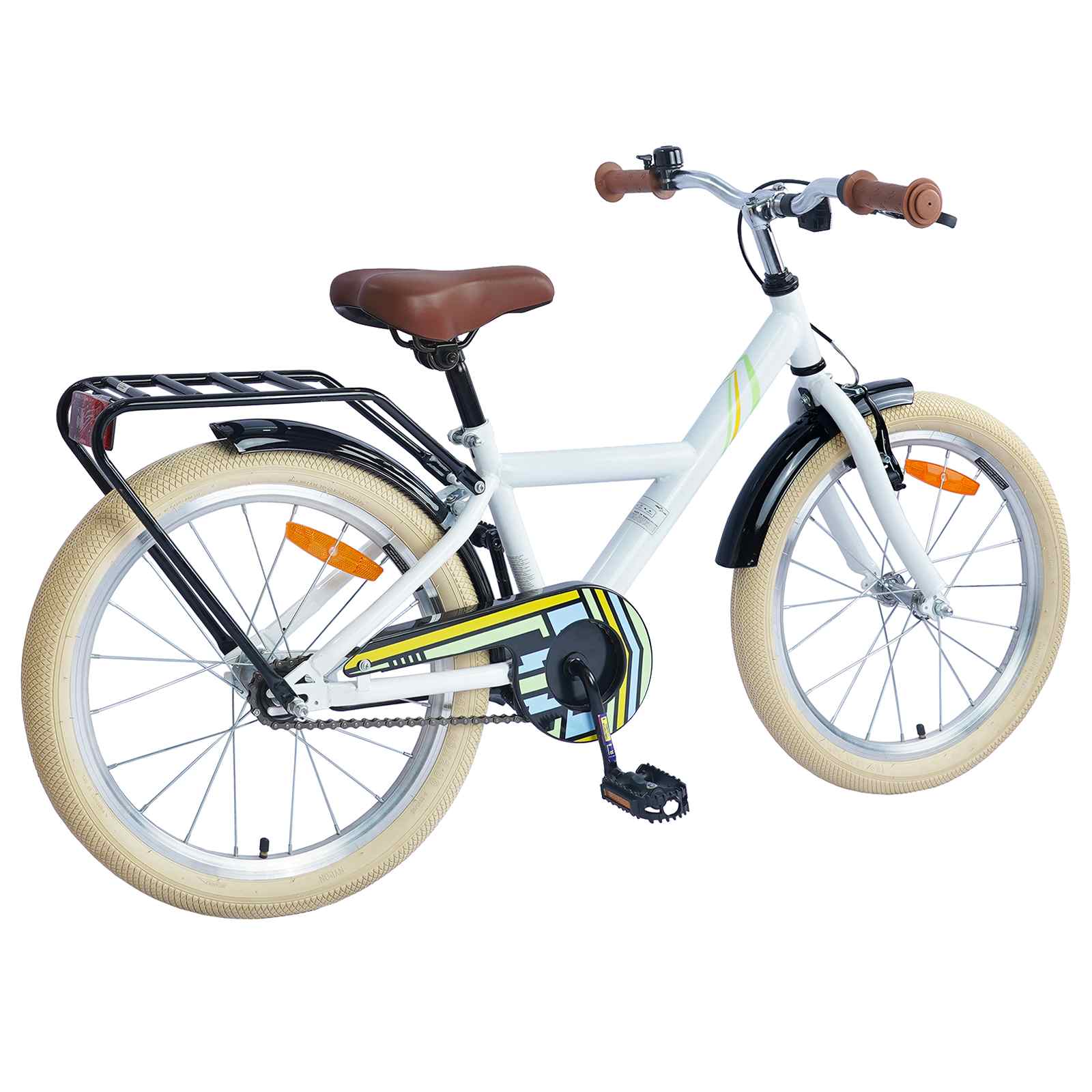 Kinderfiets 18 Inch voor 5-7 jaar Wit is nu te koop bij PeponiXL, paradijselijk wonen!
