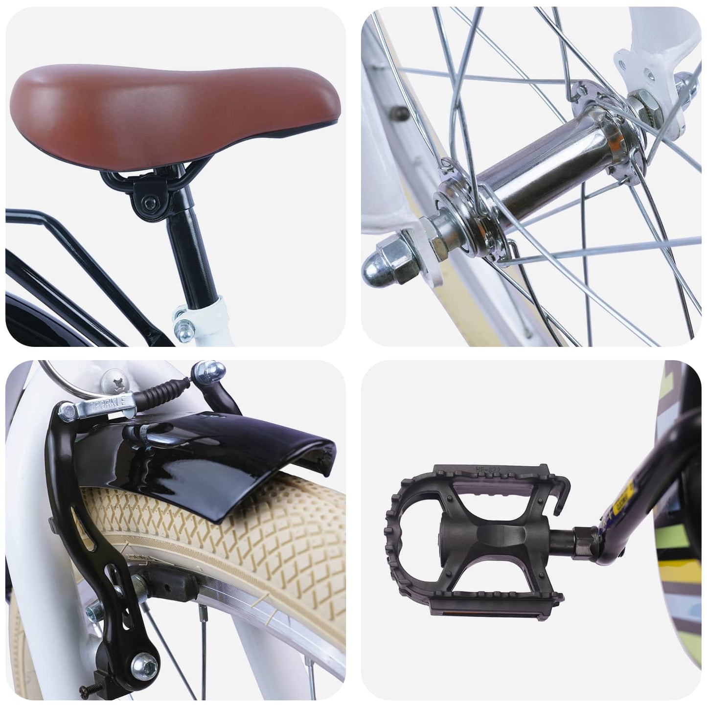 Kinderfiets 20 Inch voor 6-11 jaar oud Wit is nu te koop bij PeponiXL, paradijselijk wonen!