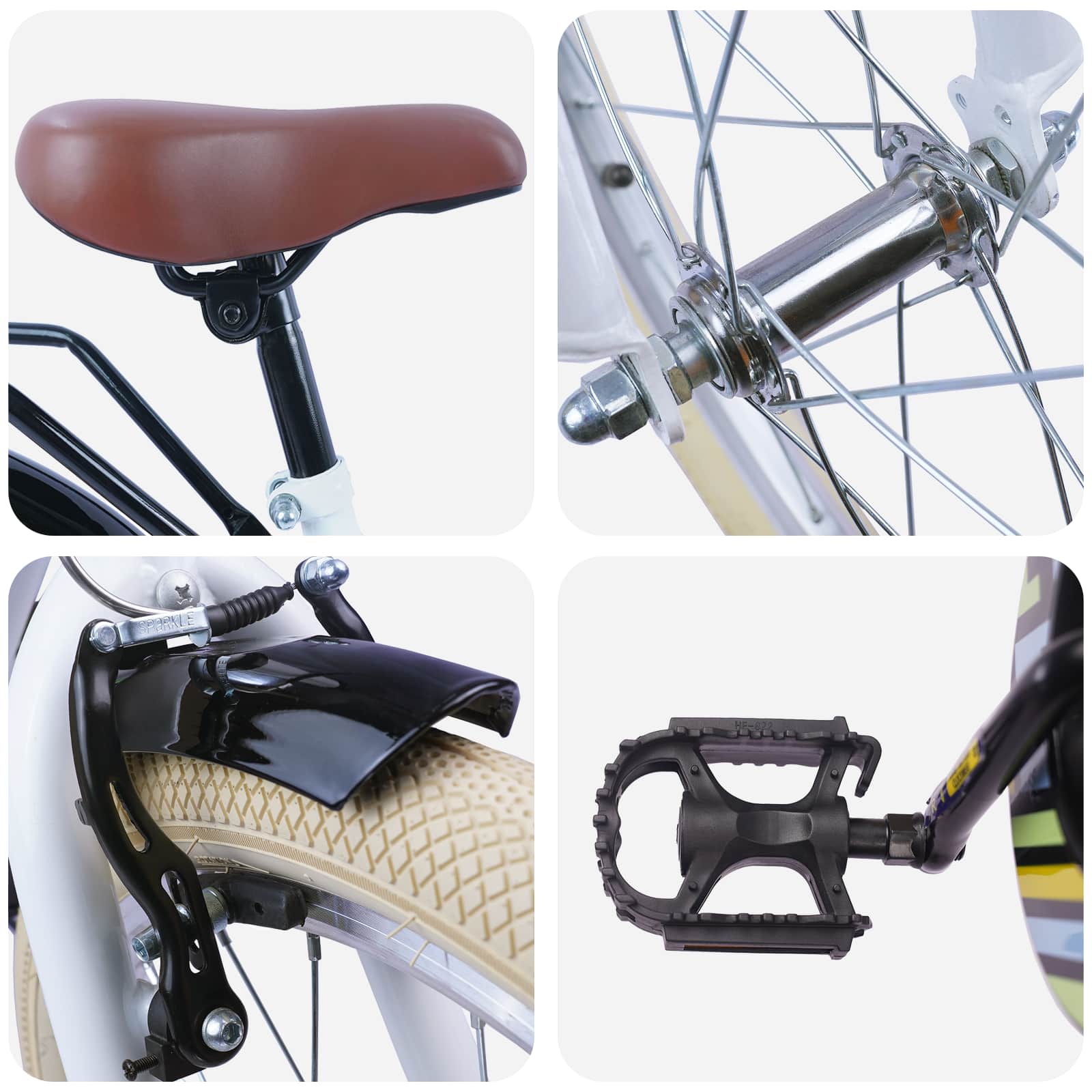 Kinderfiets 20 Inch voor 6-11 jaar oud Wit is nu te koop bij PeponiXL, paradijselijk wonen!