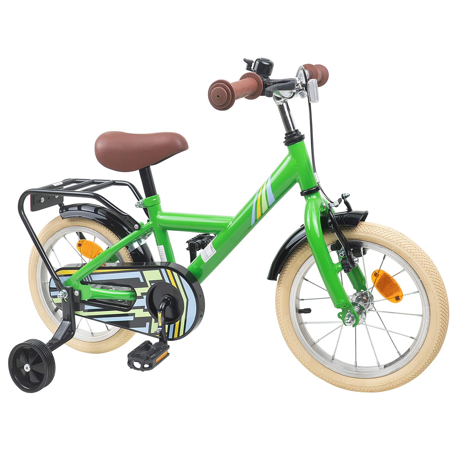 Kinderfiets 14 Inch voor 3-5 jaar oud Groen is nu te koop bij PeponiXL, paradijselijk wonen!