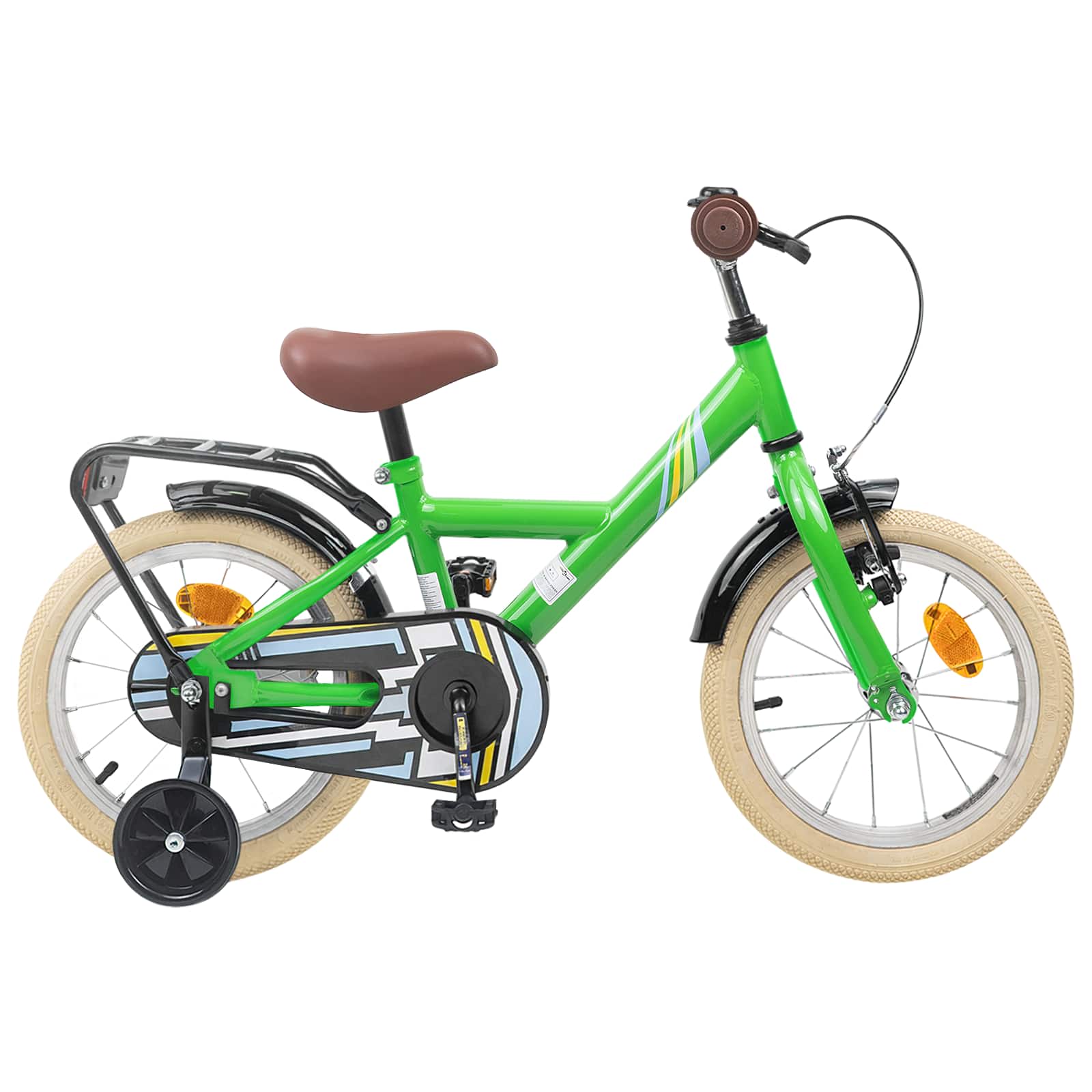 Kinderfiets 14 Inch voor 3-5 jaar oud Groen is nu te koop bij PeponiXL, paradijselijk wonen!