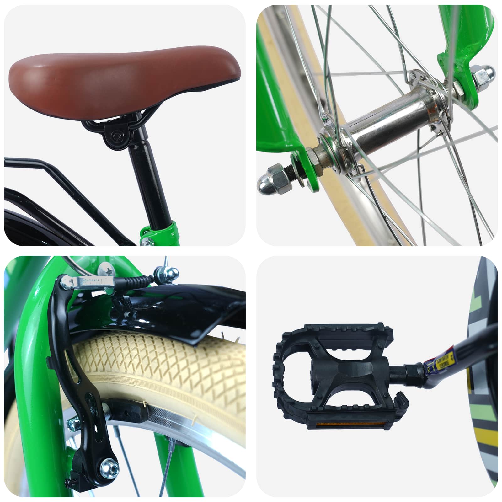 Kinderfiets 24 Inch voor 8-12 jaar oud Groen is nu te koop bij PeponiXL, paradijselijk wonen!