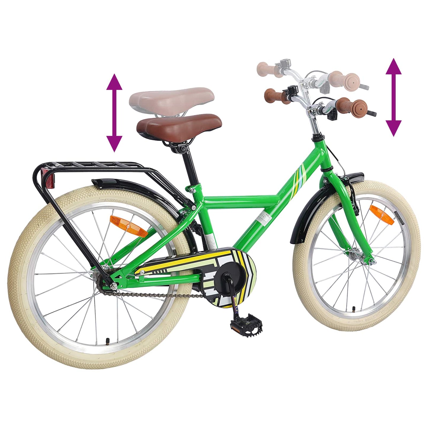 Kinderfiets 24 Inch voor 8-12 jaar oud Groen is nu te koop bij PeponiXL, paradijselijk wonen!