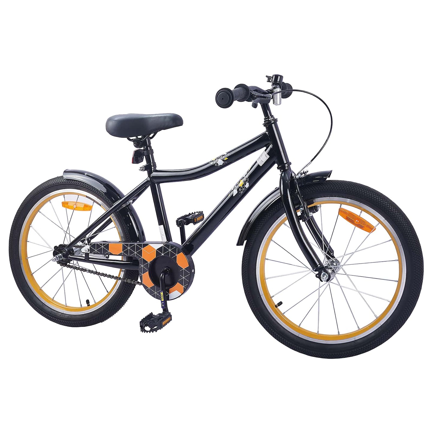 Kinderfiets 18 Inch voor 5-7 jaar Zwart is nu te koop bij PeponiXL, paradijselijk wonen!