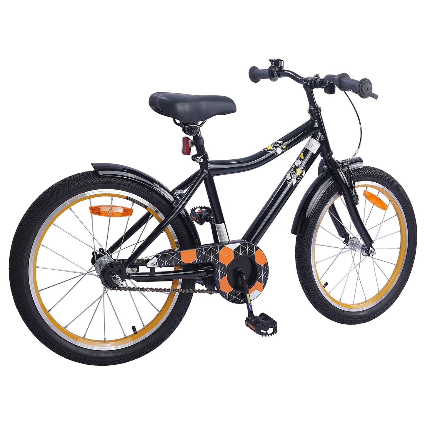 Kinderfiets 18 Inch voor 5-7 jaar Zwart is nu te koop bij PeponiXL, paradijselijk wonen!