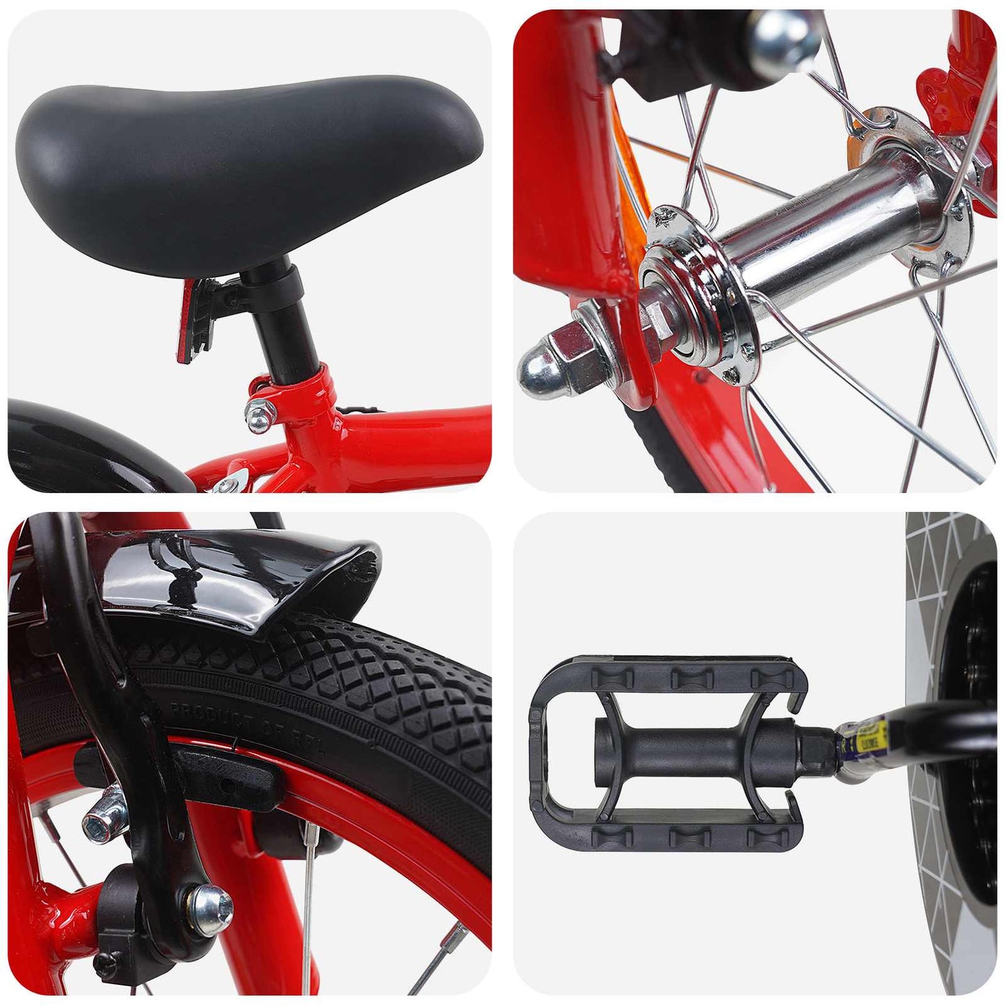 Kinderfiets 12 Inch voor 2-4 jaar oud Rood is nu te koop bij PeponiXL, paradijselijk wonen!