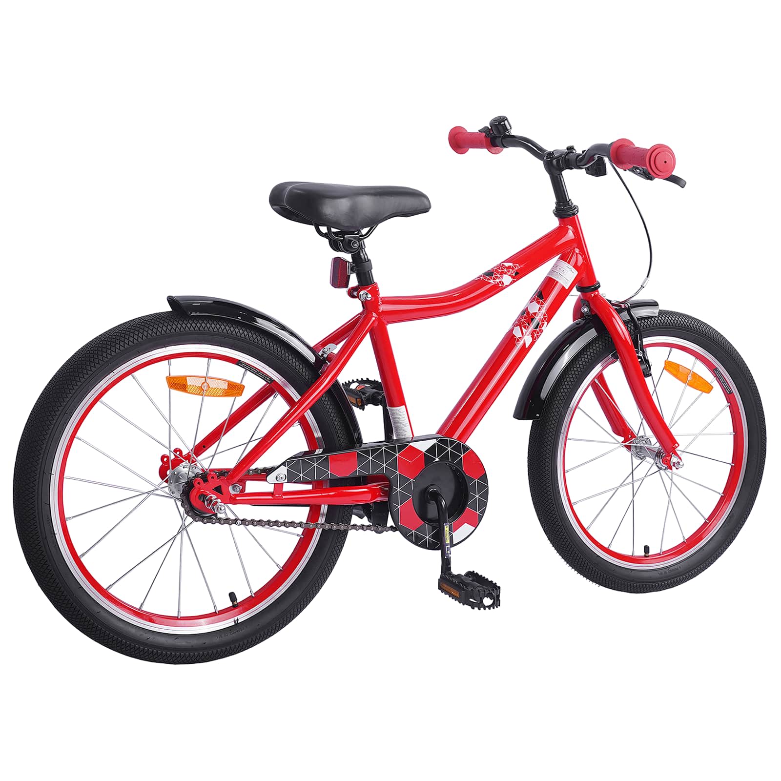 Kinderfiets 18 Inch voor 5-7 jaar Rood is nu te koop bij PeponiXL, paradijselijk wonen!