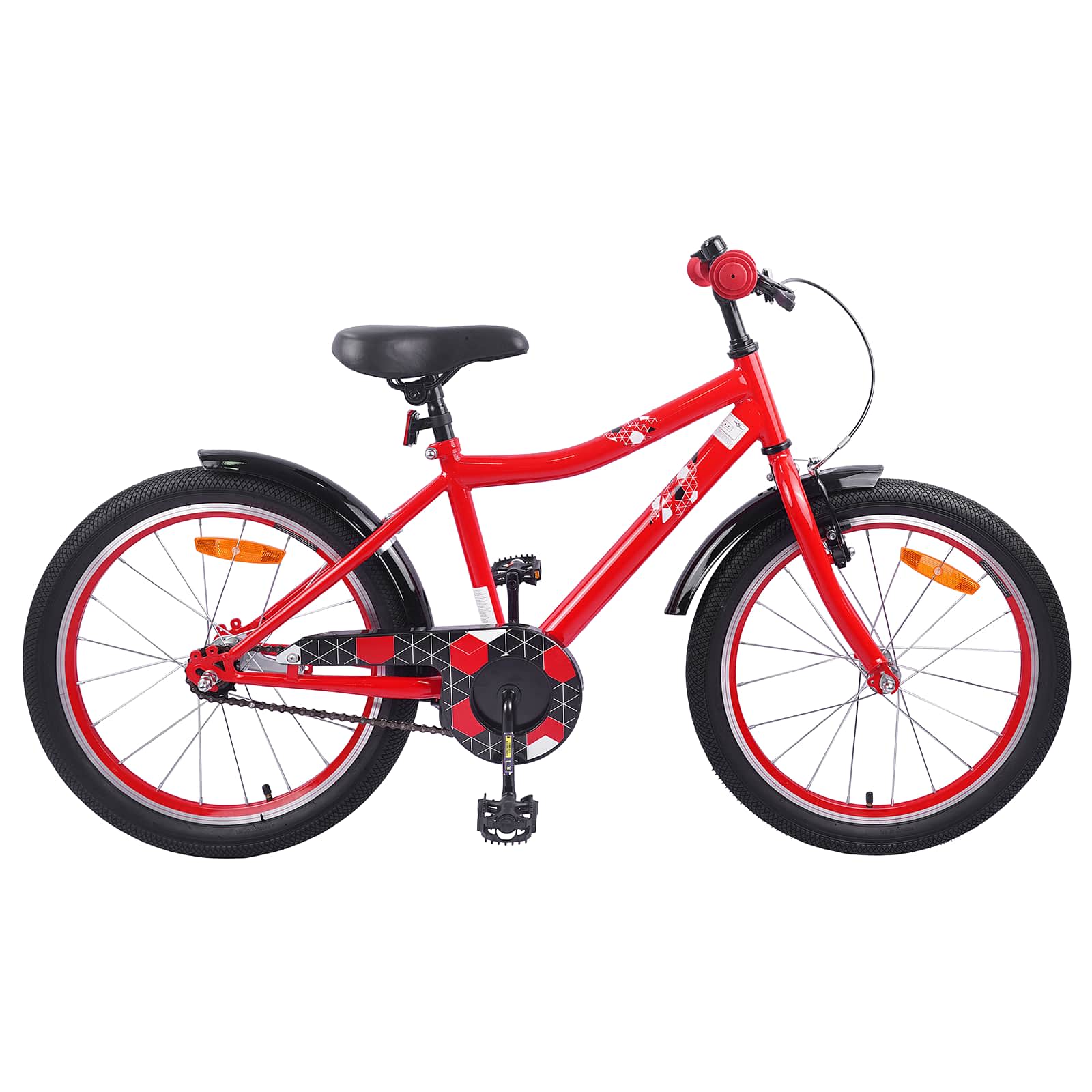 Kinderfiets 18 Inch voor 5-7 jaar Rood is nu te koop bij PeponiXL, paradijselijk wonen!