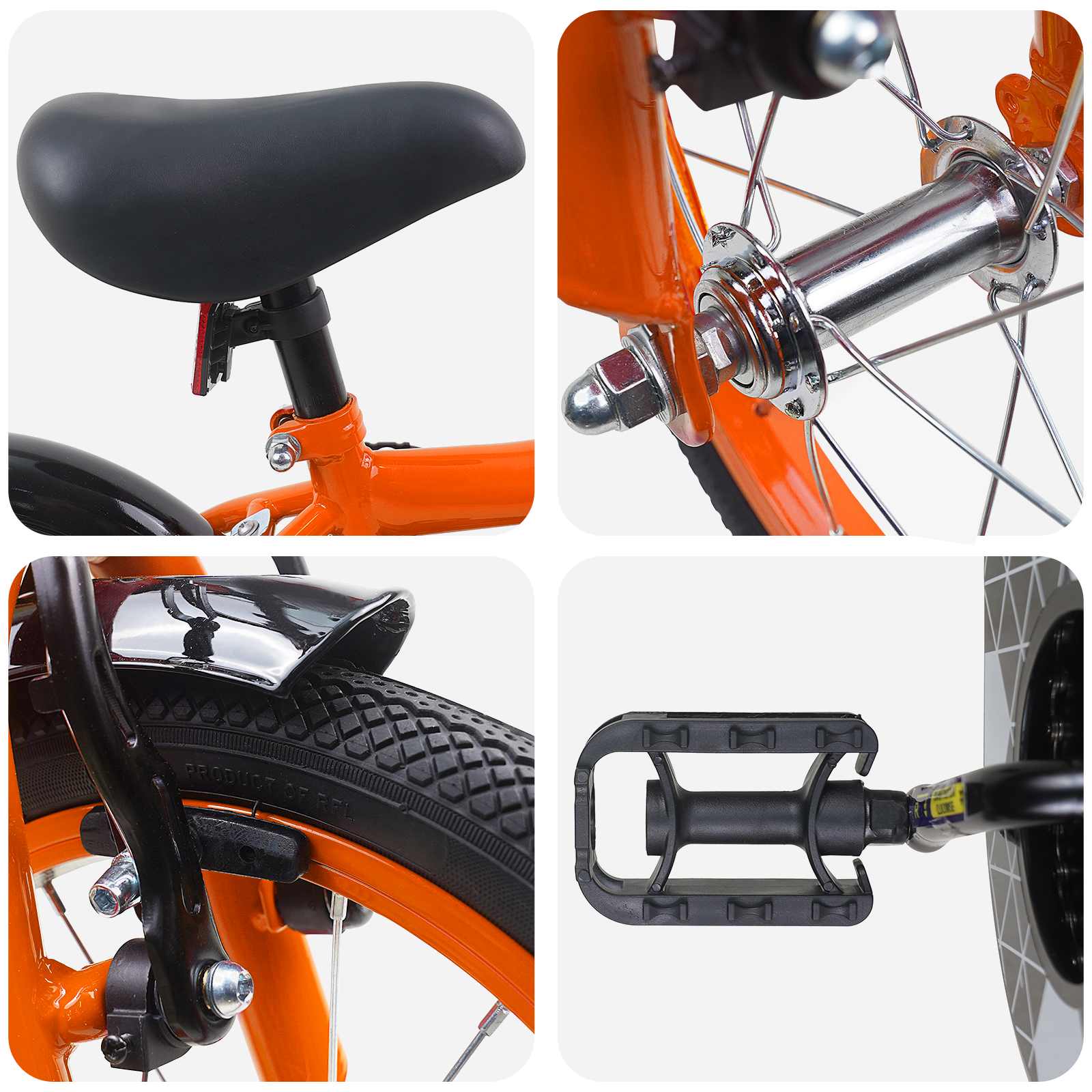 Kinderfiets 12 Inch voor 2-4 jaar oud Oranje is nu te koop bij PeponiXL, paradijselijk wonen!