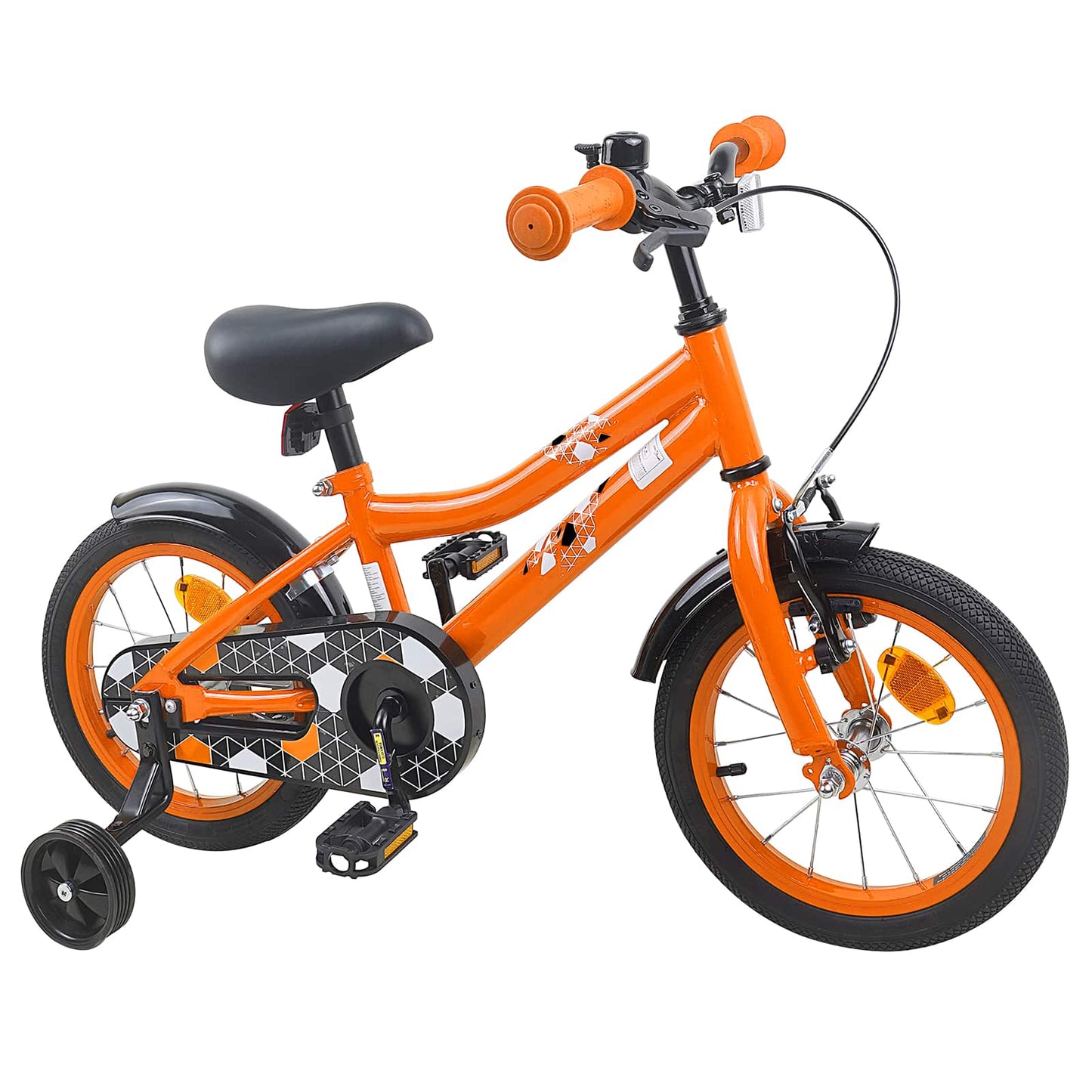 Kinderfiets 12 Inch voor 2-4 jaar oud Oranje is nu te koop bij PeponiXL, paradijselijk wonen!