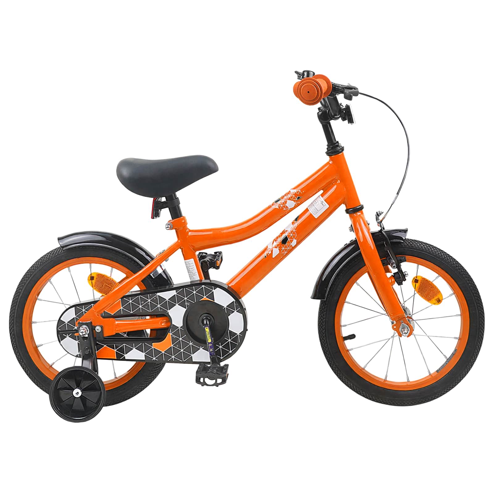 Kinderfiets 14 Inch voor 3-5 jaar oud Oranje is nu te koop bij PeponiXL, paradijselijk wonen!